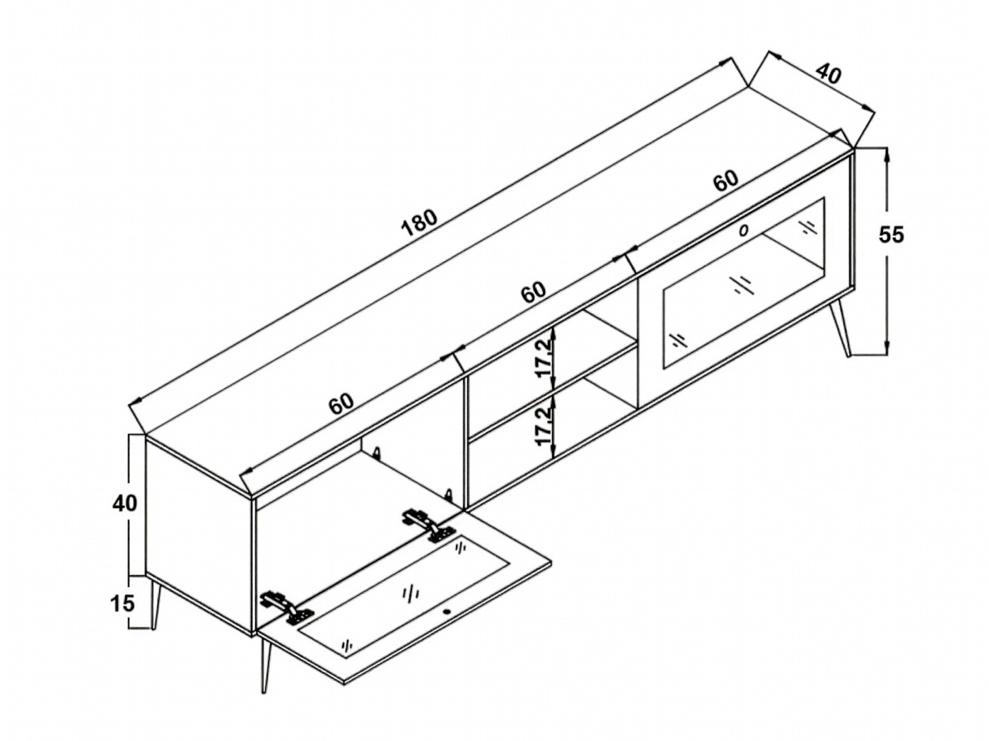 Comodă TV Asheboro 172