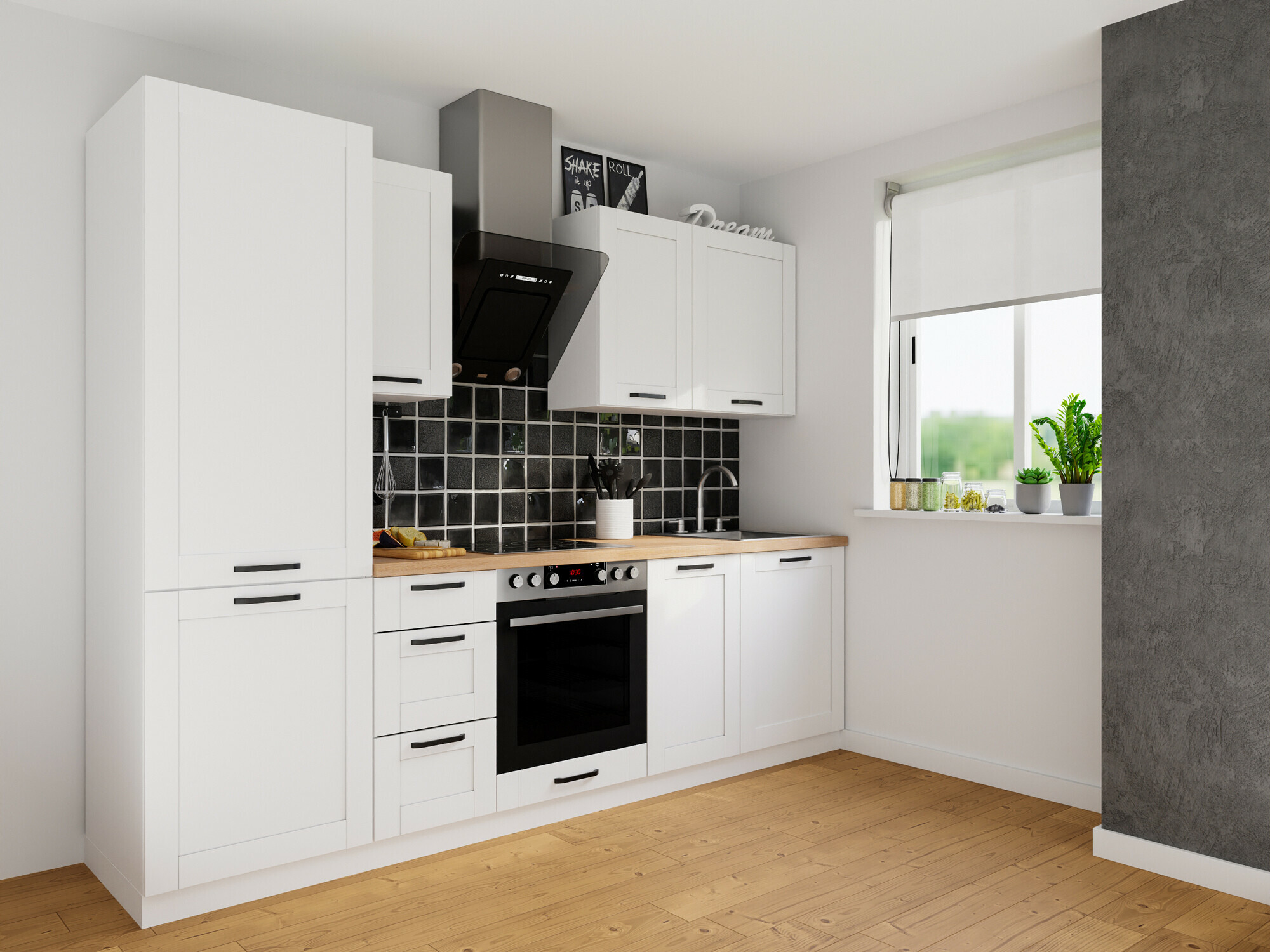 Dulap modular cu uși Eva White 117