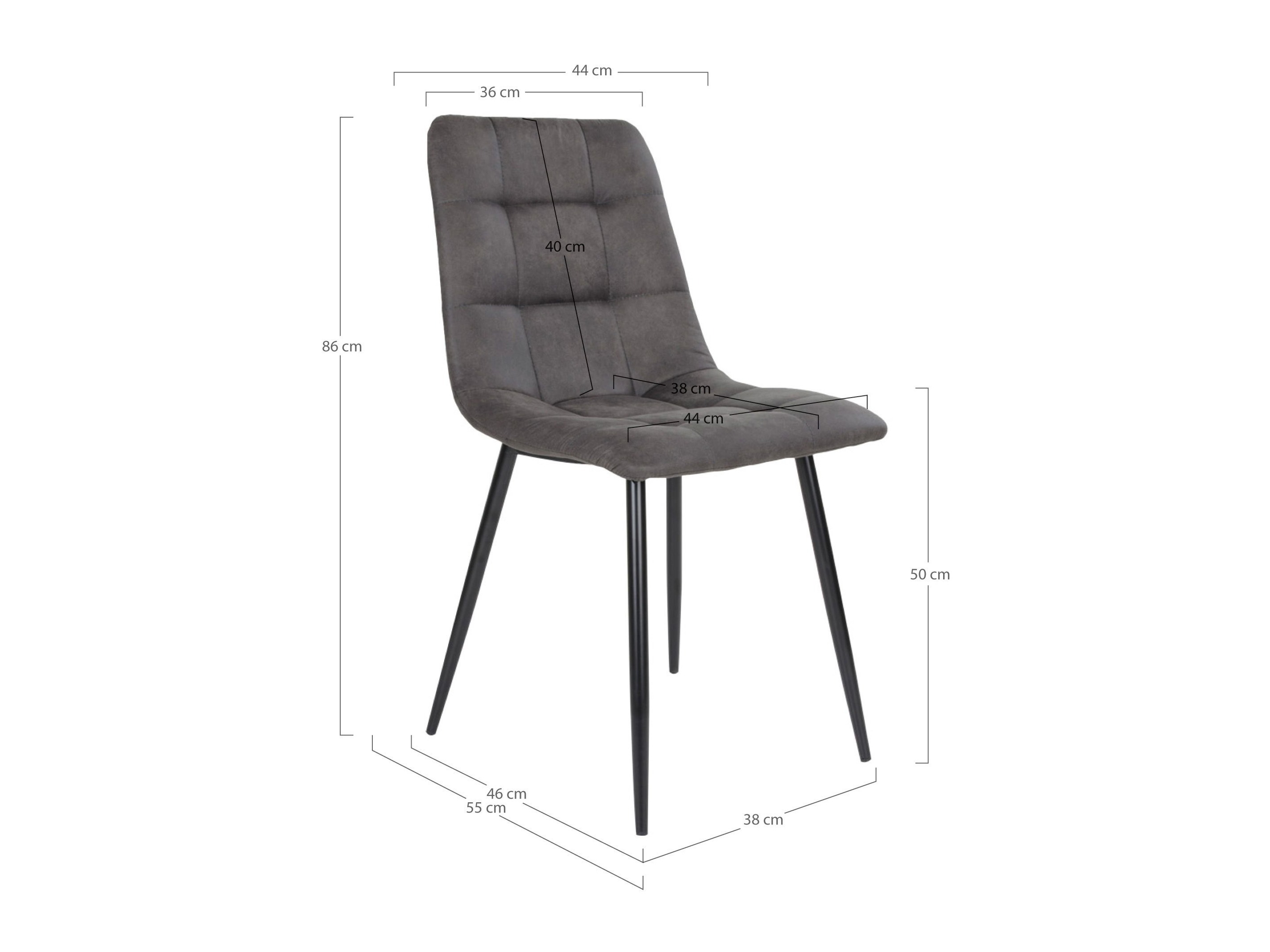 Scaun Brea 227 (Negru + Gri inchis)