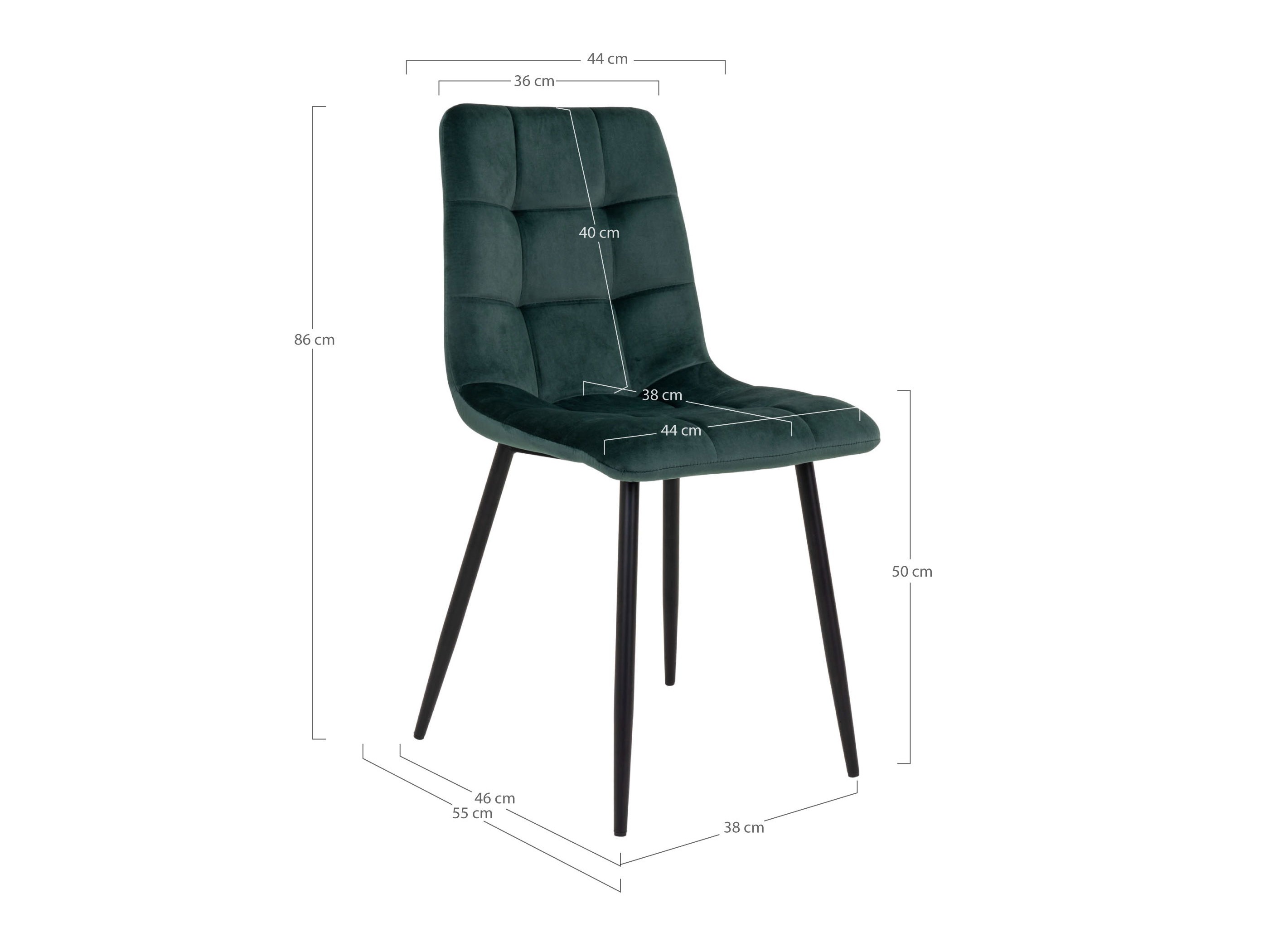 Scaun Brea 227 (Negru + Verde)