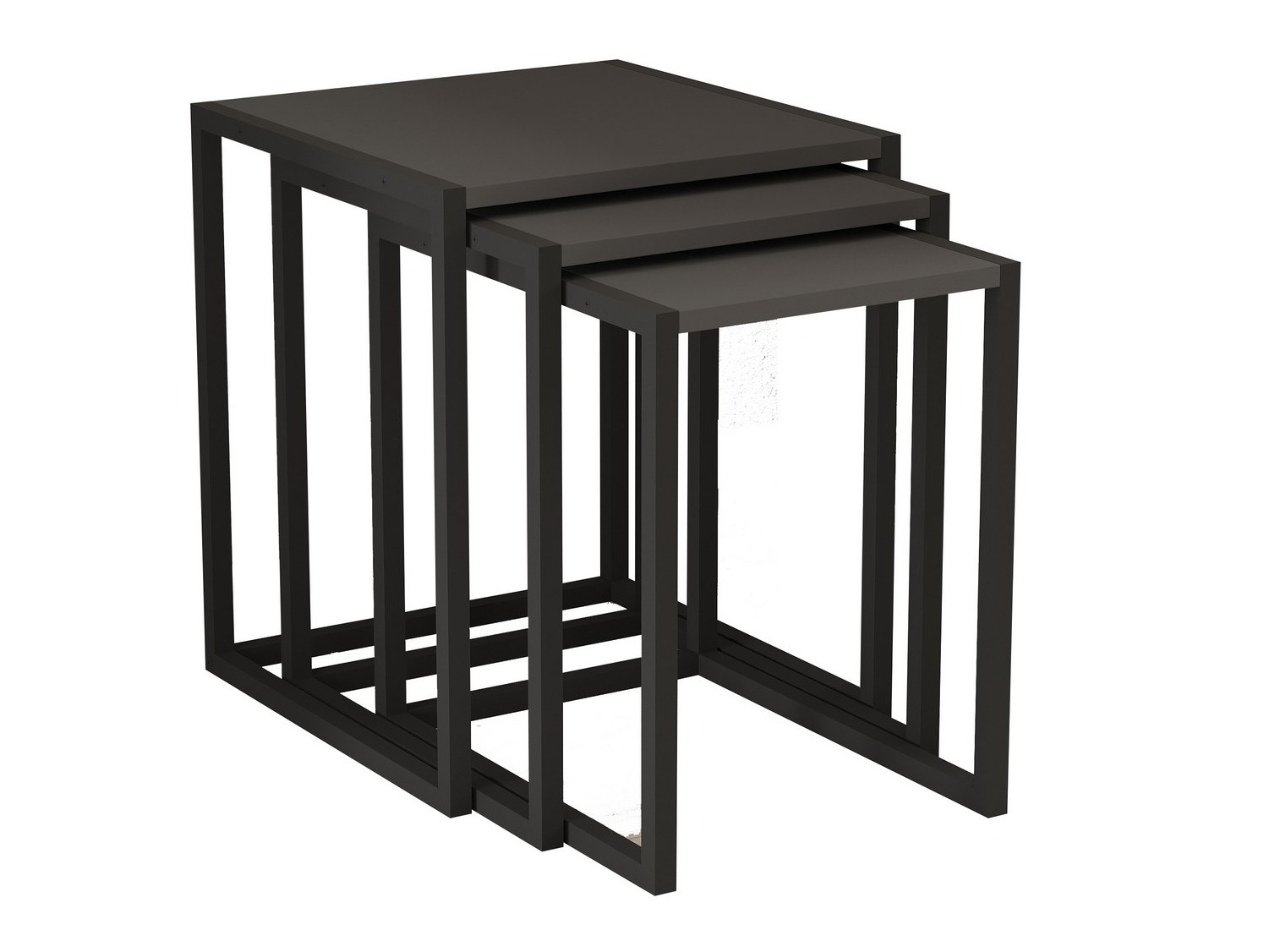 Set mese laterale Kailua 2721 (Negru + Antracit)