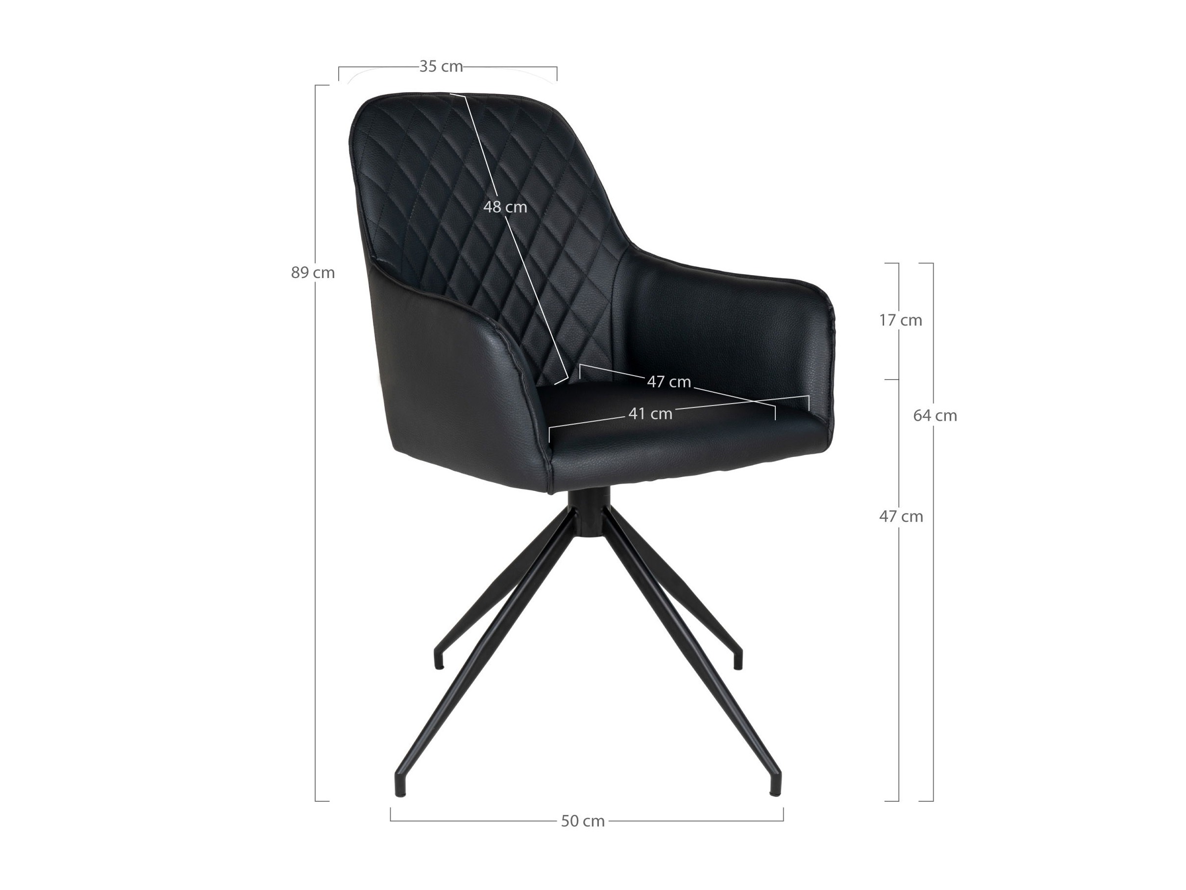 Scaun Brea 236 (Negru)