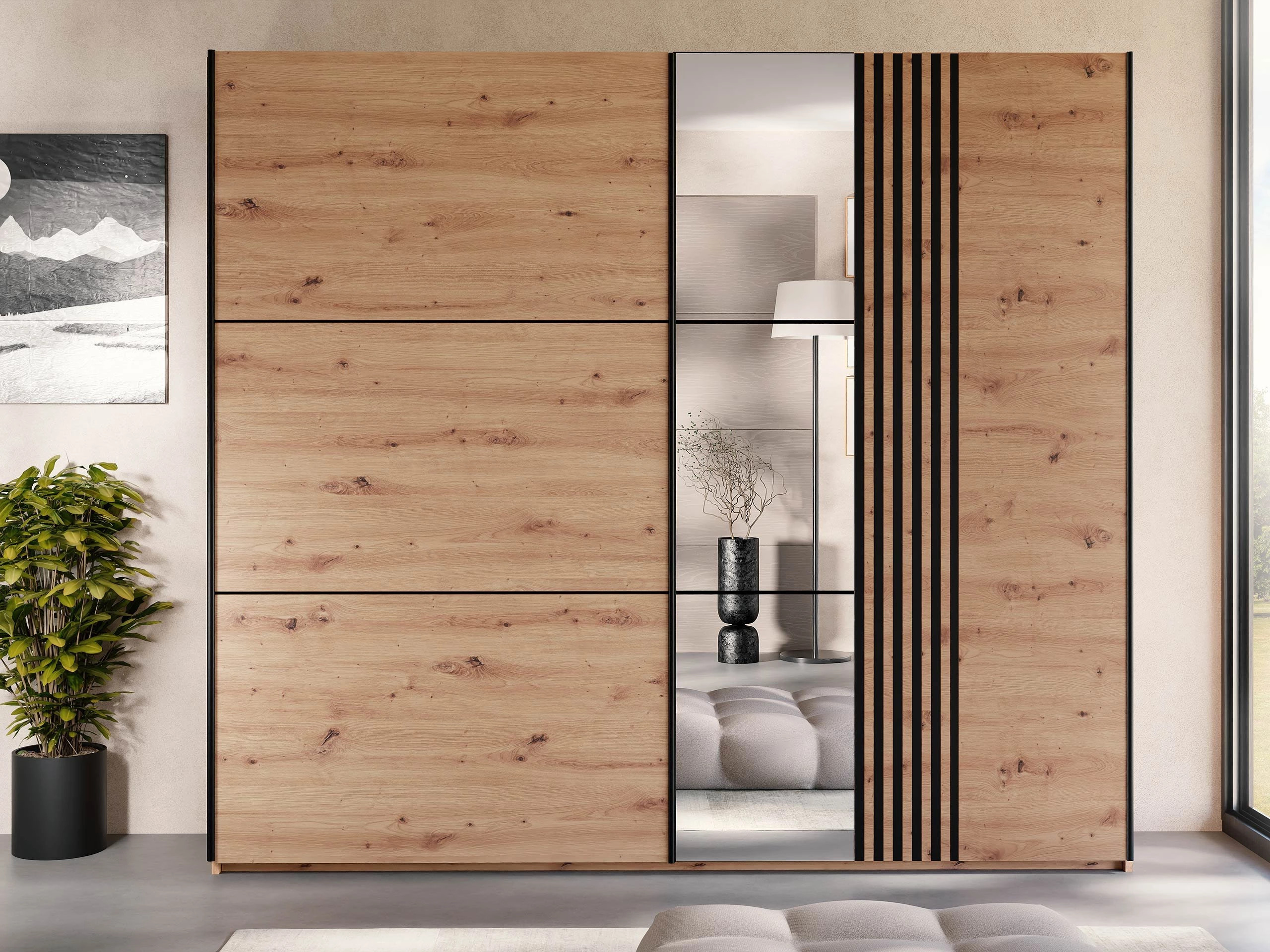 Dulap Honolulu 254 (Stejar artizan)