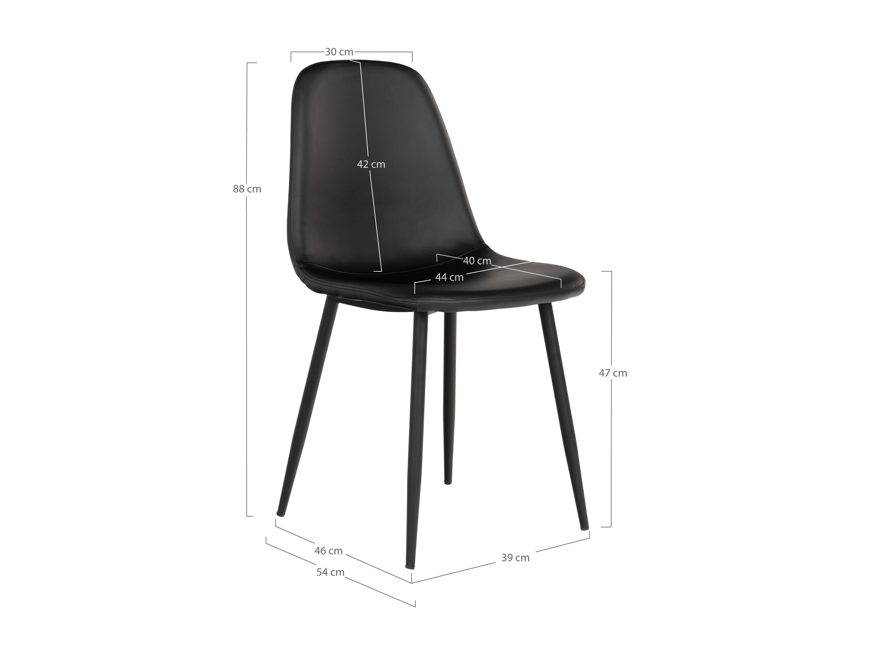 Scaun Brea 237 (Negru)