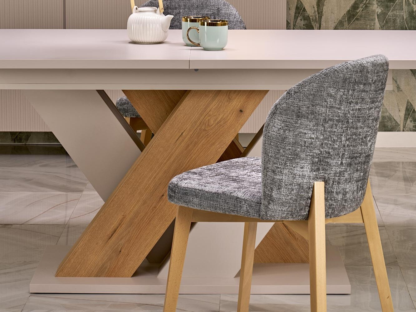 Masă Houston 2091 (Stejar + Cașmir)