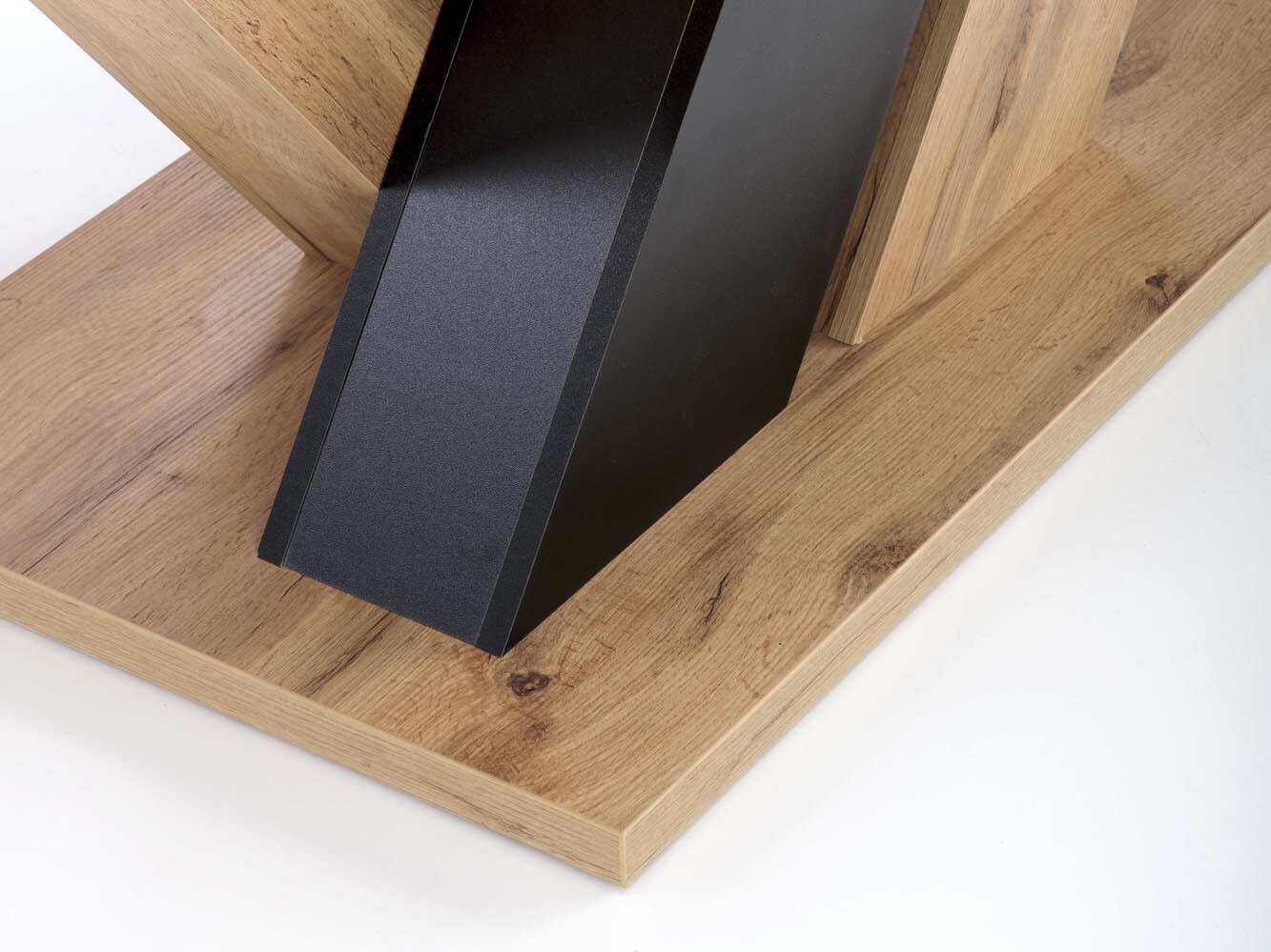 Masă Houston 2091 (Stejar Wotan + Negru)