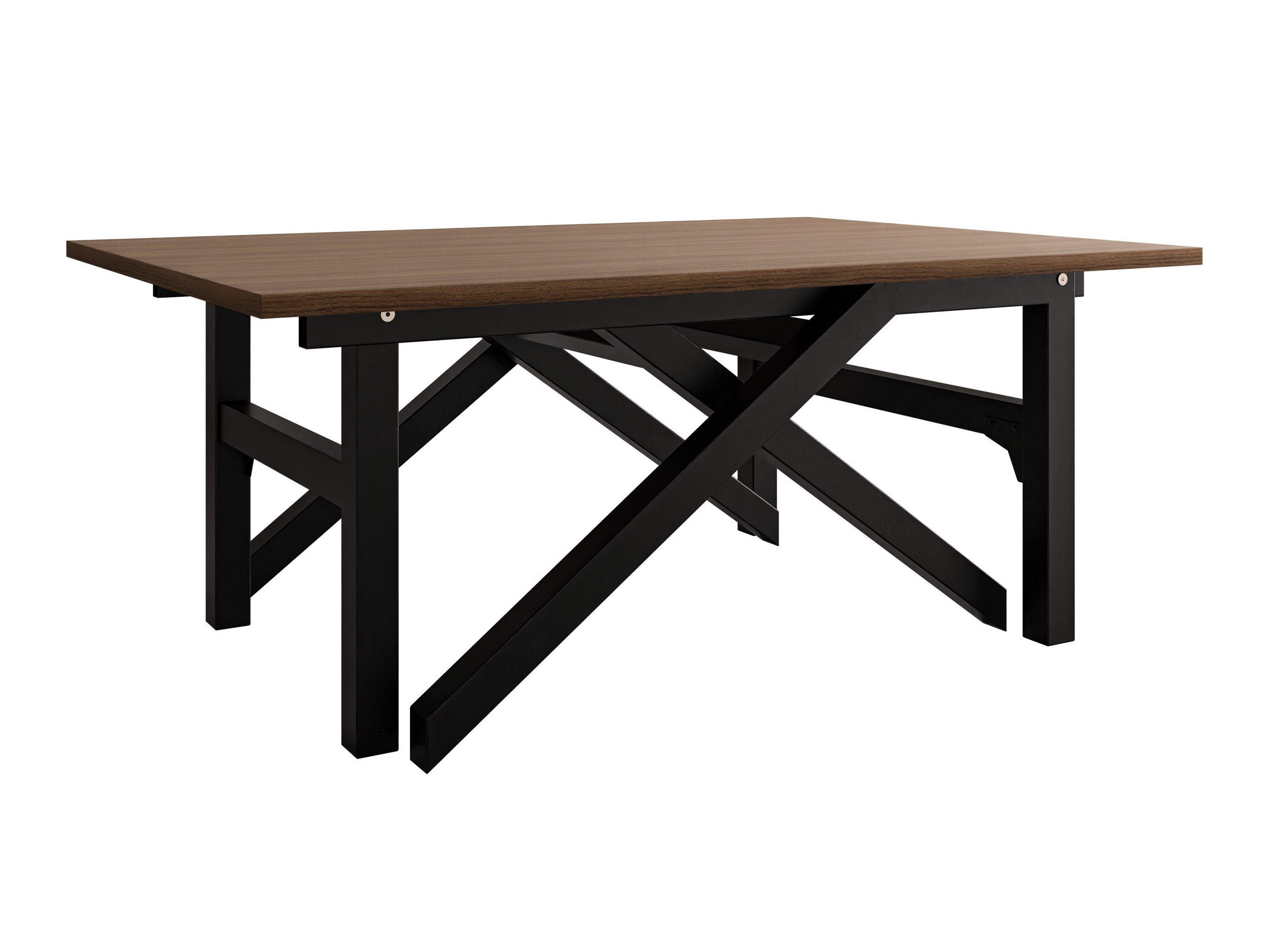 Măsuță de cafea extensibila Oswego 151 (Nuc + Negru)