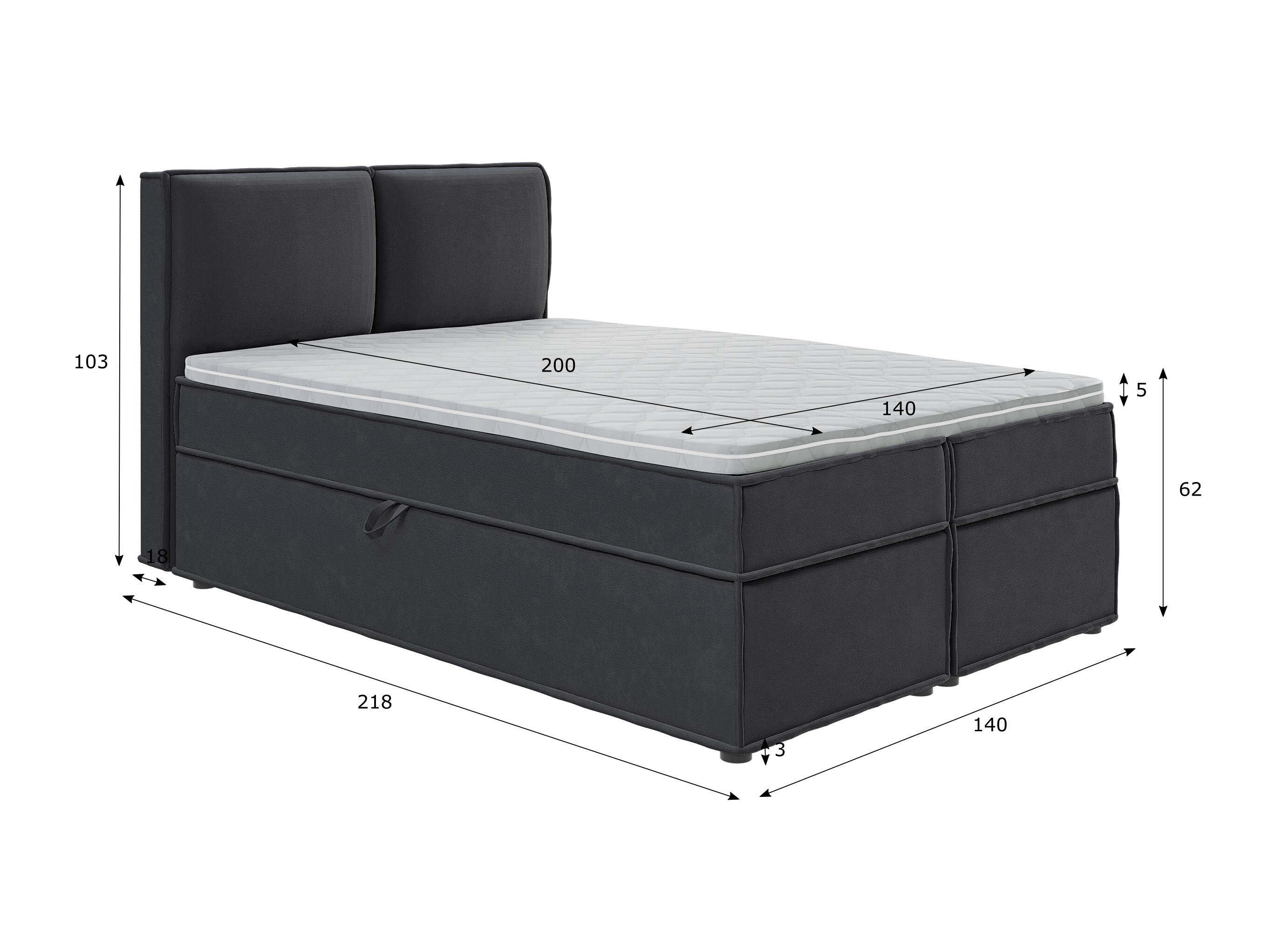 Pat boxspring Rocklin 134 (Enjoy New 24)