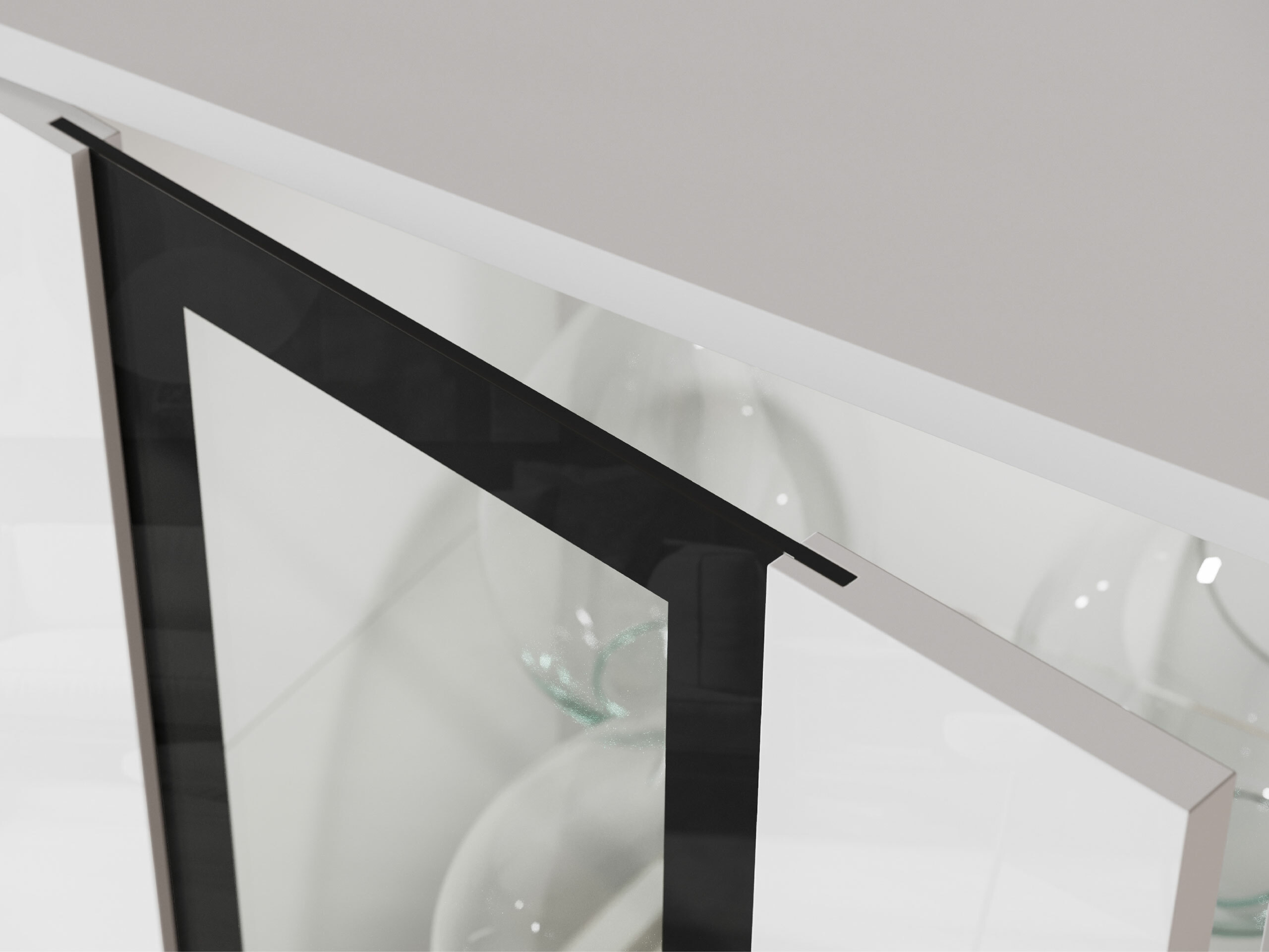 Set de living Torcame 103 (Alb + Alb lucios)