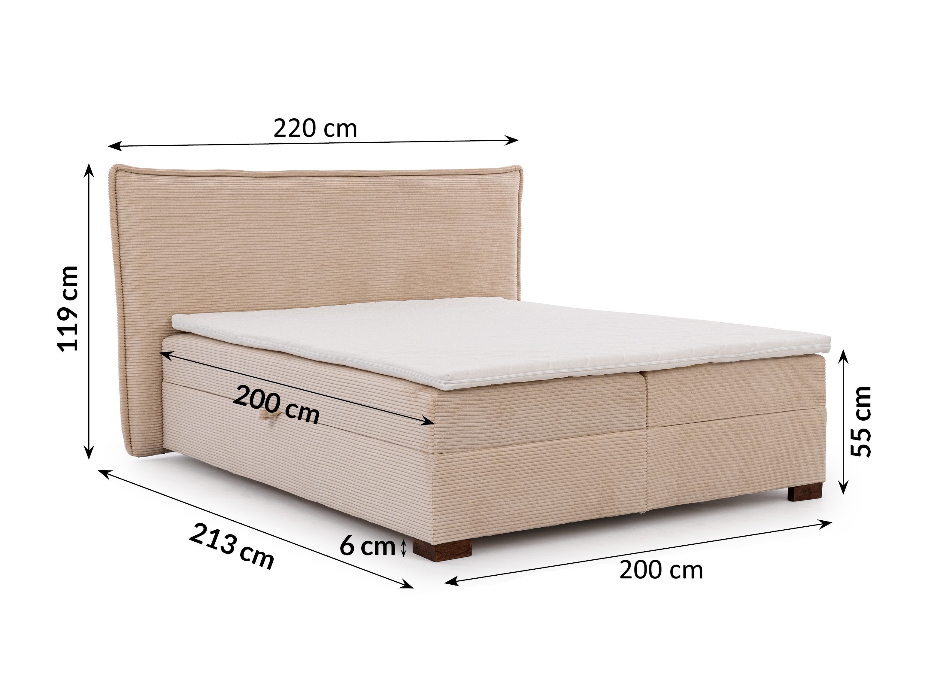 Pat boxspring Rocklin 135 (Maranta 20)