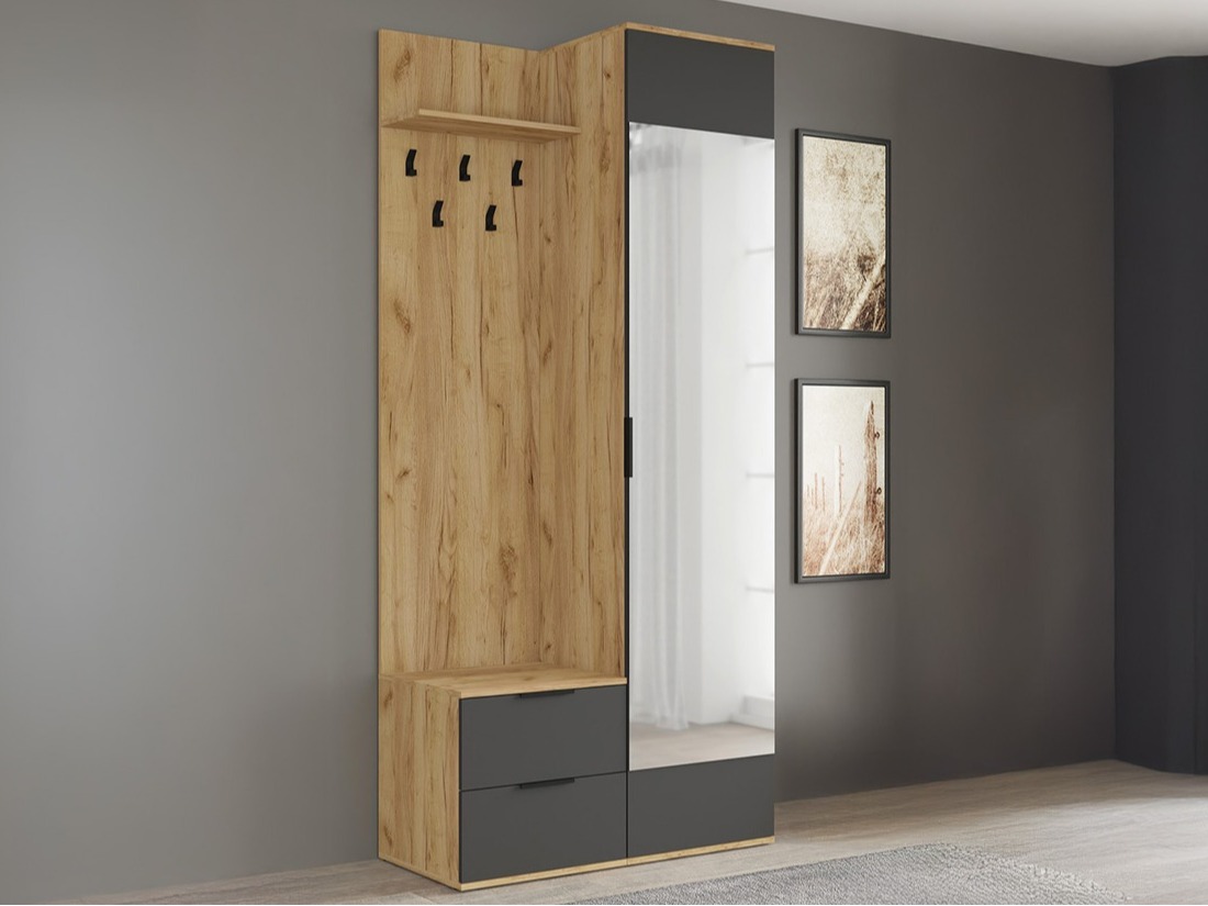 Set de hol Houston 2004 (Antracit + Stejar auriu)