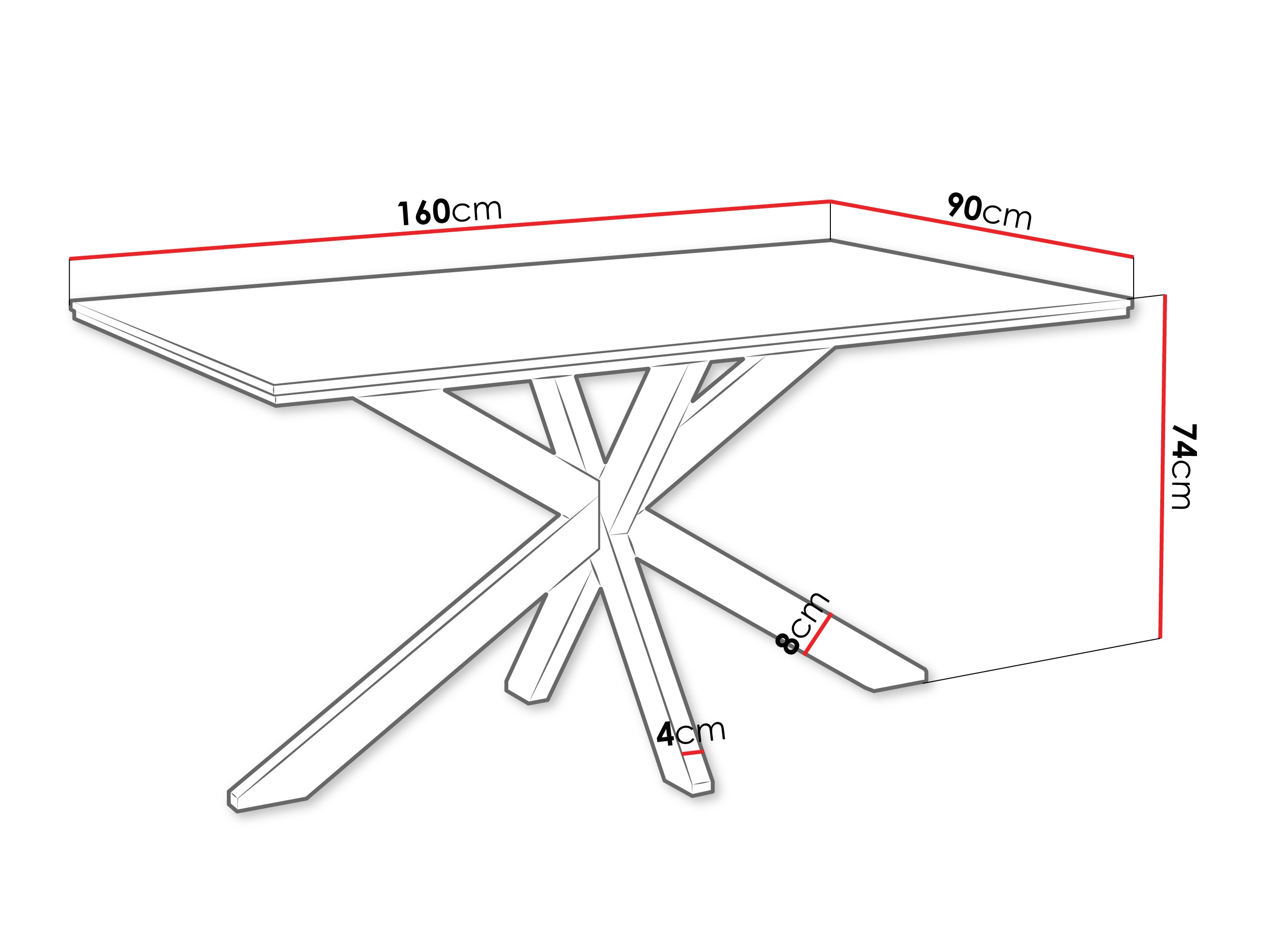 Masă SR10719 cu ambalaj deteriorat