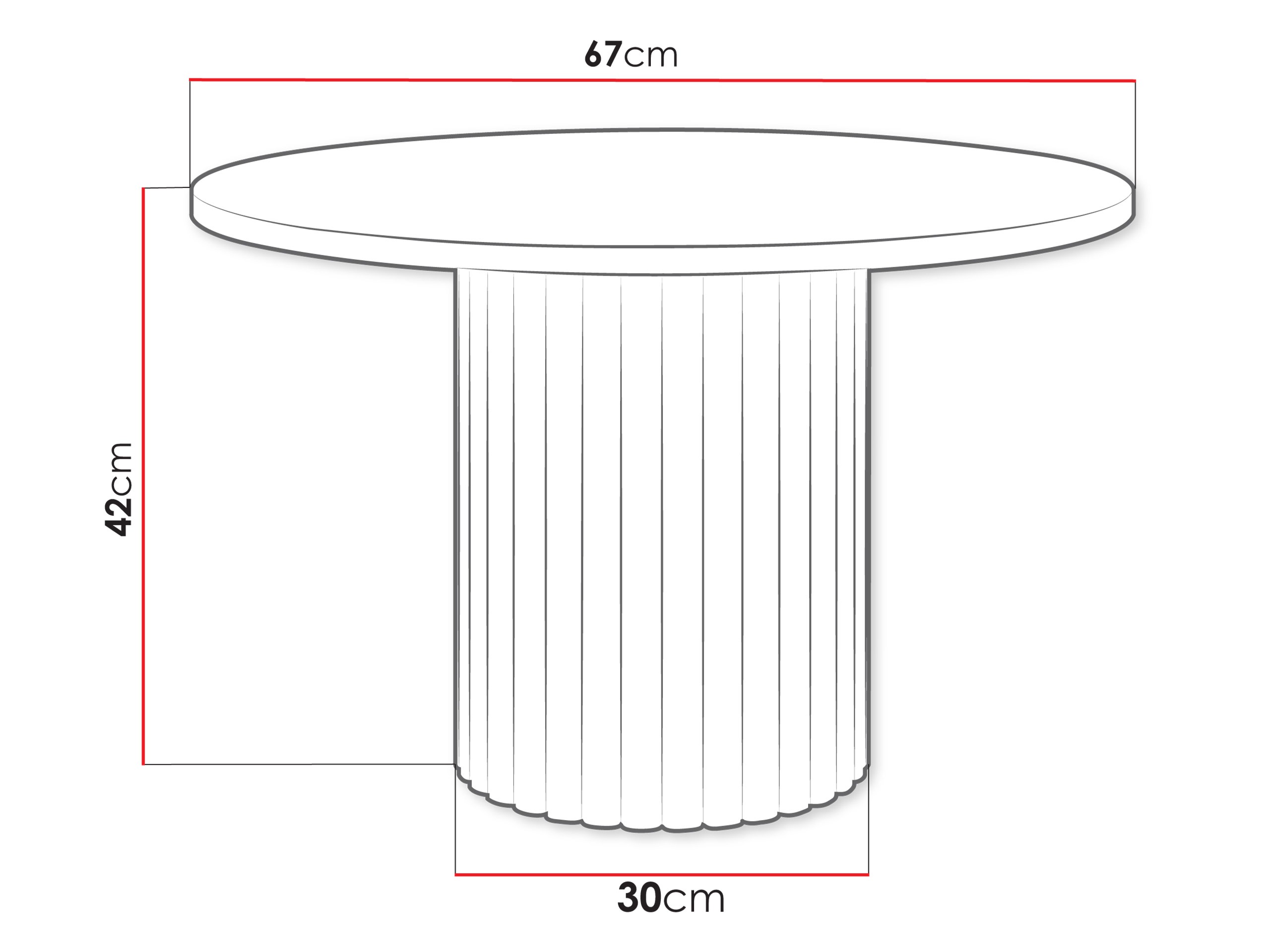 Măsuță de cafea Dearborn 107 (Negru)