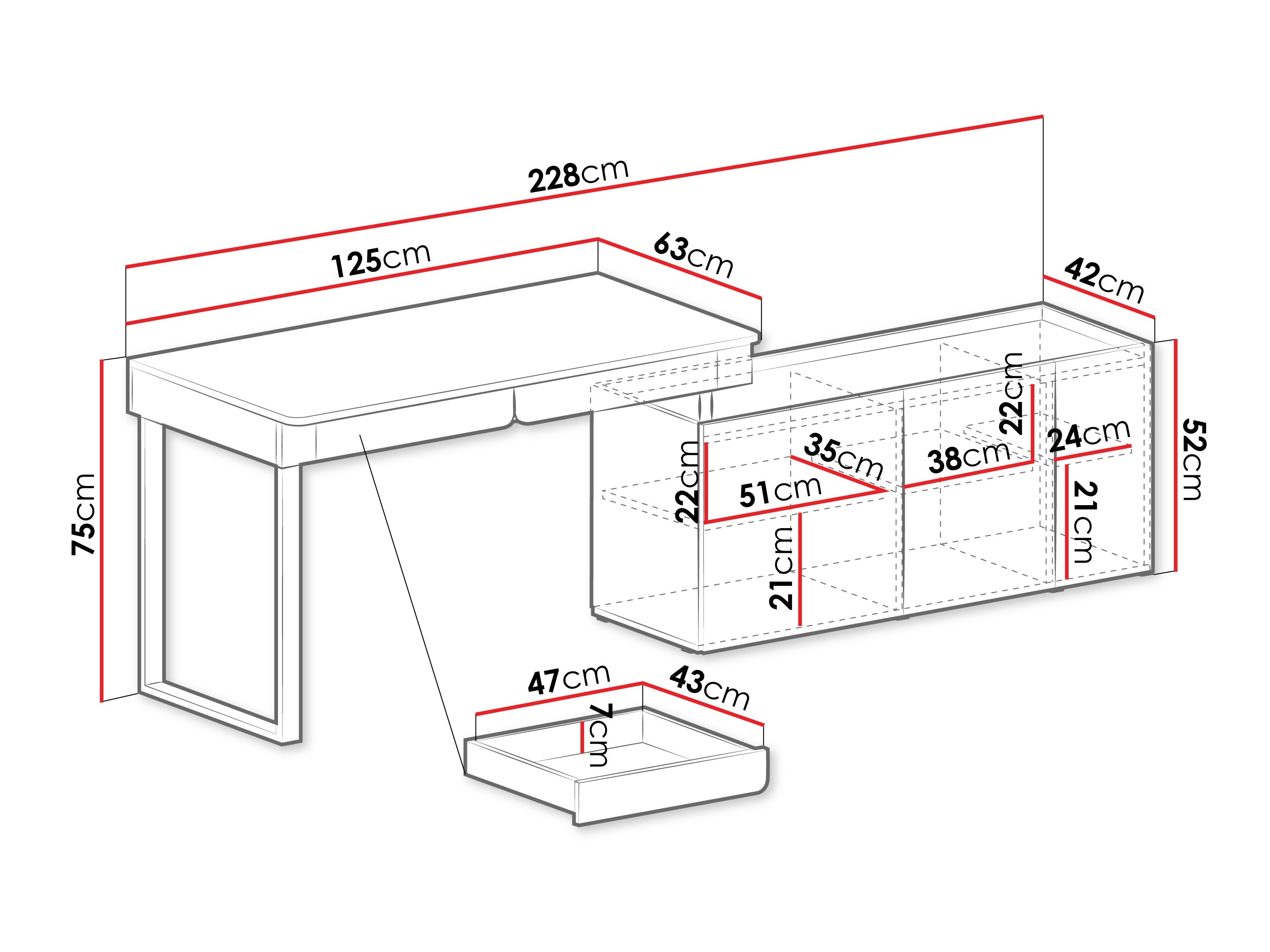 Birou de colt Fiosono 110 (Verde prăfuit + Stejar)