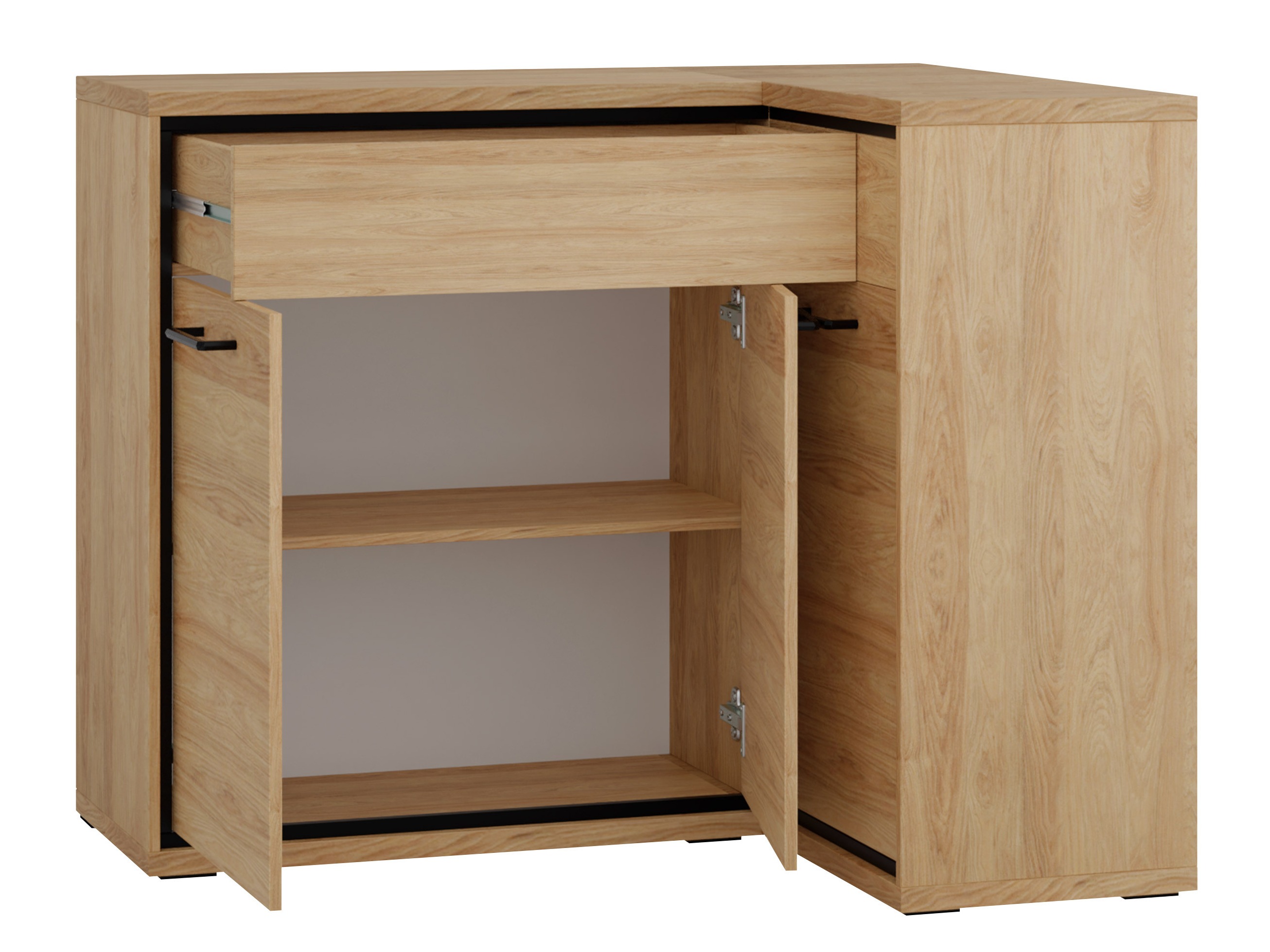 Comodă de colț Etrmoni 106 (Maro deschis)