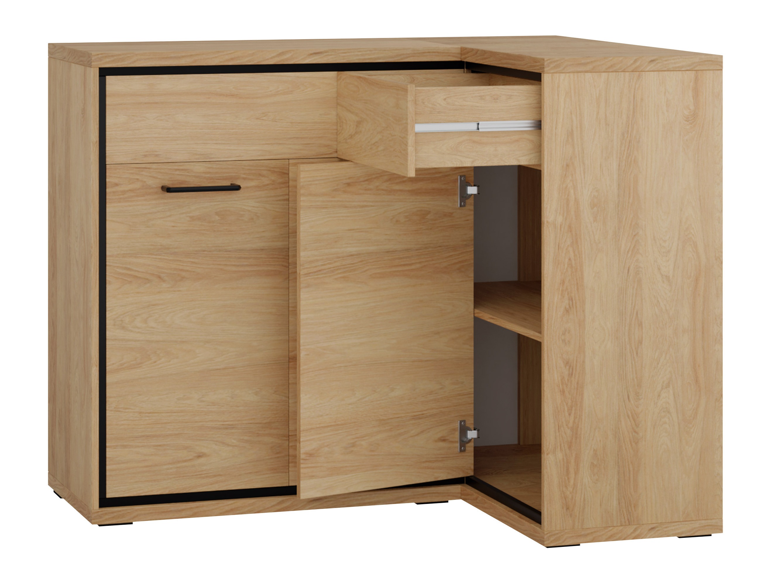 Comodă de colț Etrmoni 106 (Maro deschis)