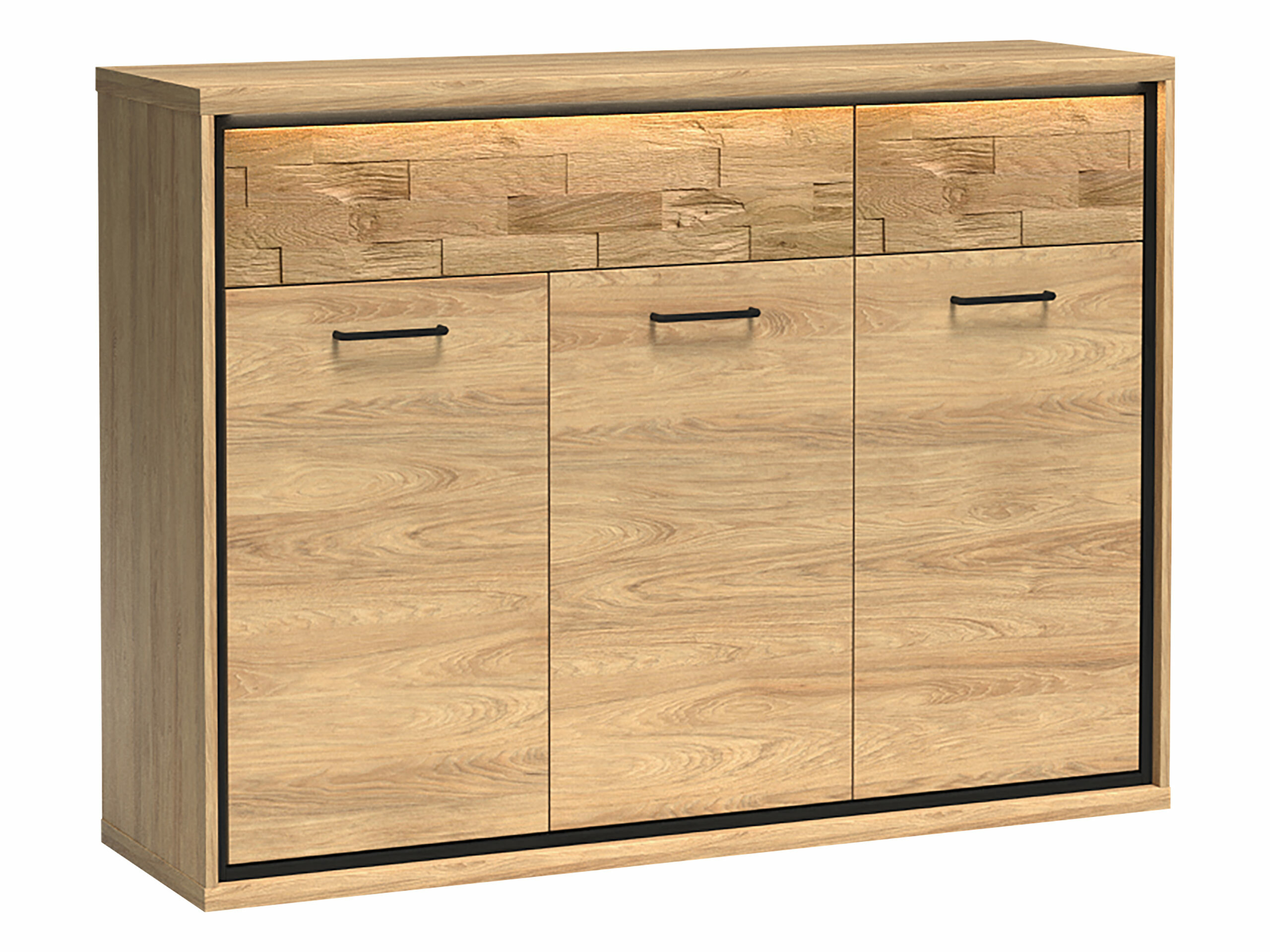 Comodă Etrmoni 104 (Maro deschis + Stejar)