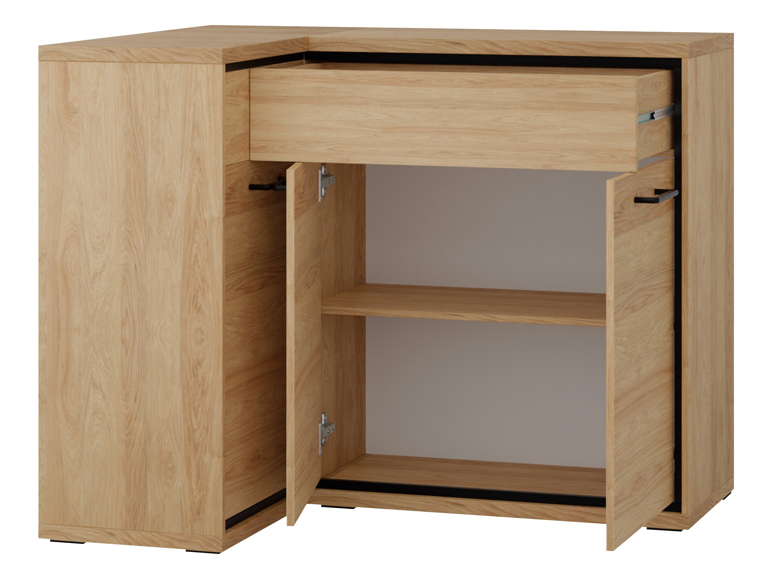 Comodă de colț Etrmoni 121 (Maro deschis)