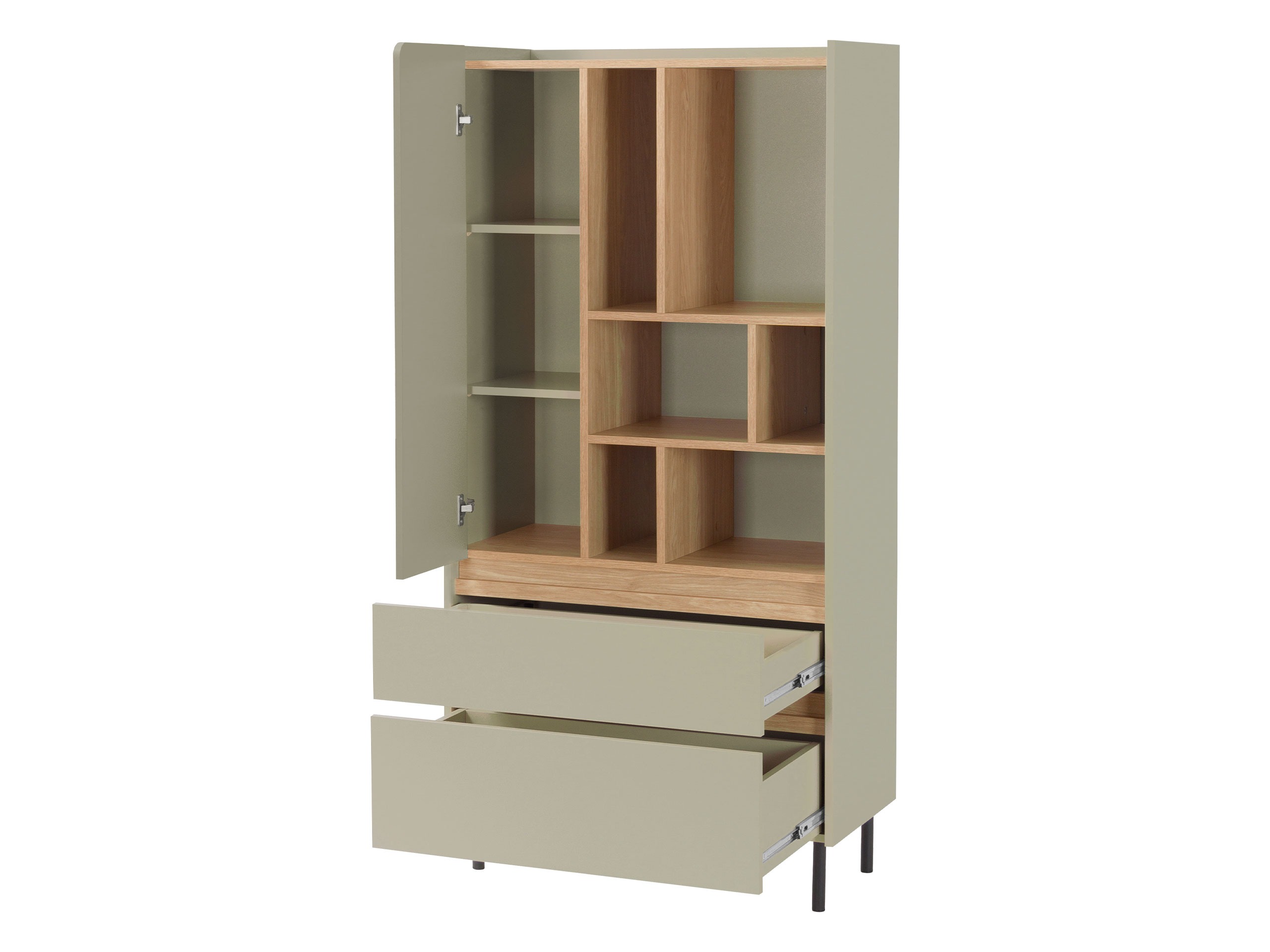 Set de mobilier Fiosono 114 (Bej + Stejar deschis)