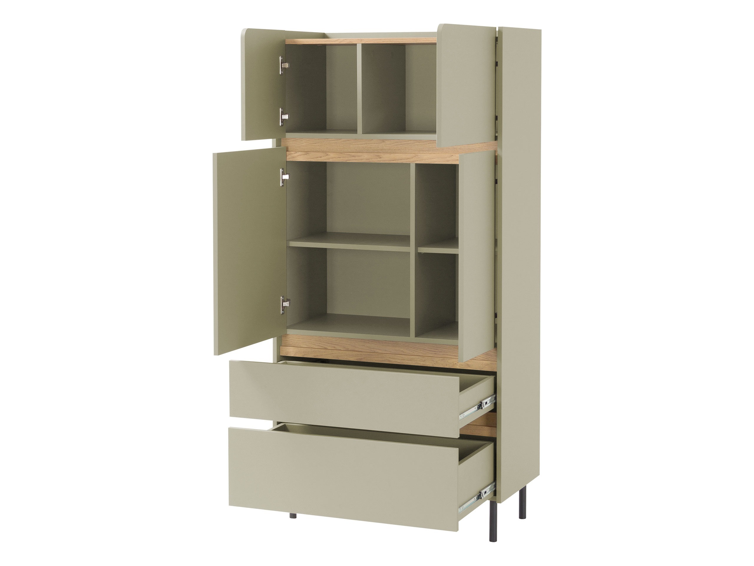 Set dormitor Fiosono 113 (Bej + Stejar deschis)