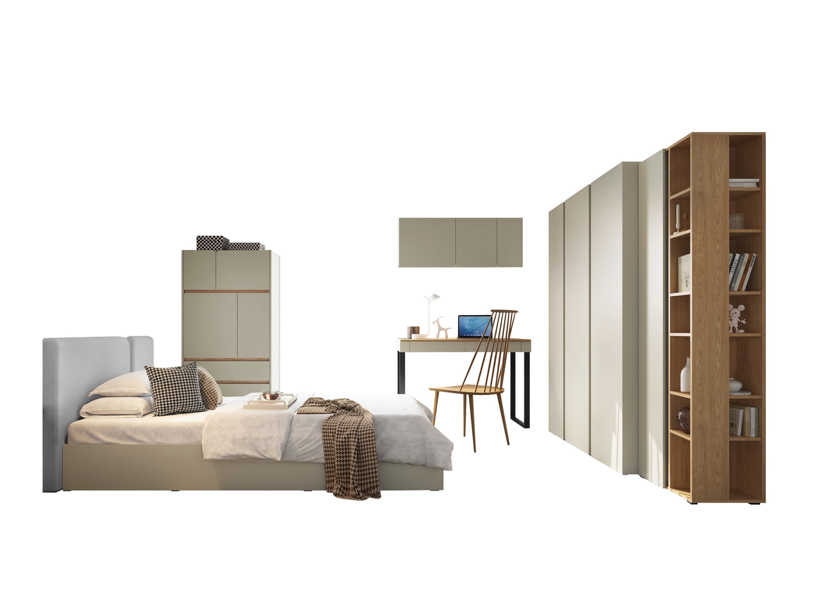 Set dormitor Fiosono 113 (Eucalipt + Stejar)