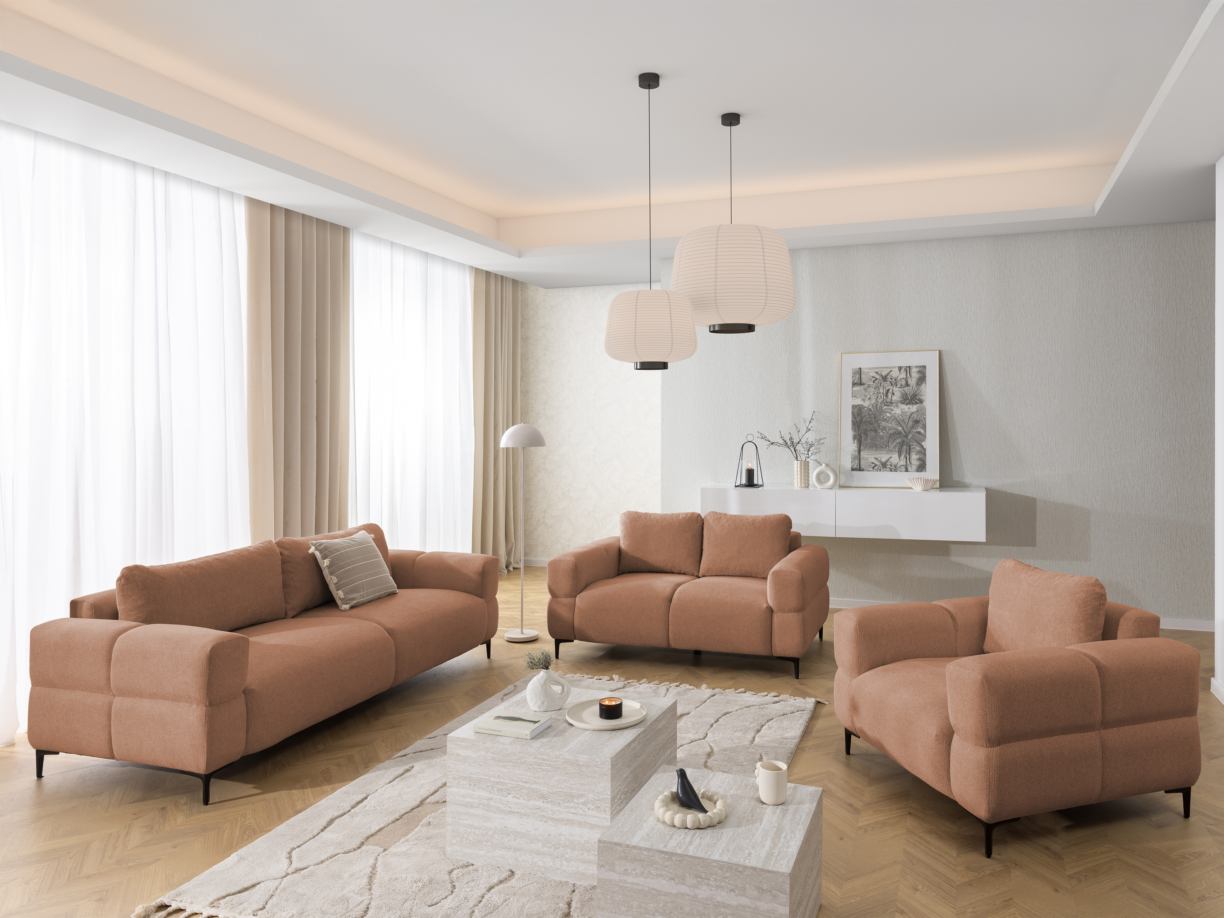 Set mobilier tapițat Rocklin 139 (Aragon 59)