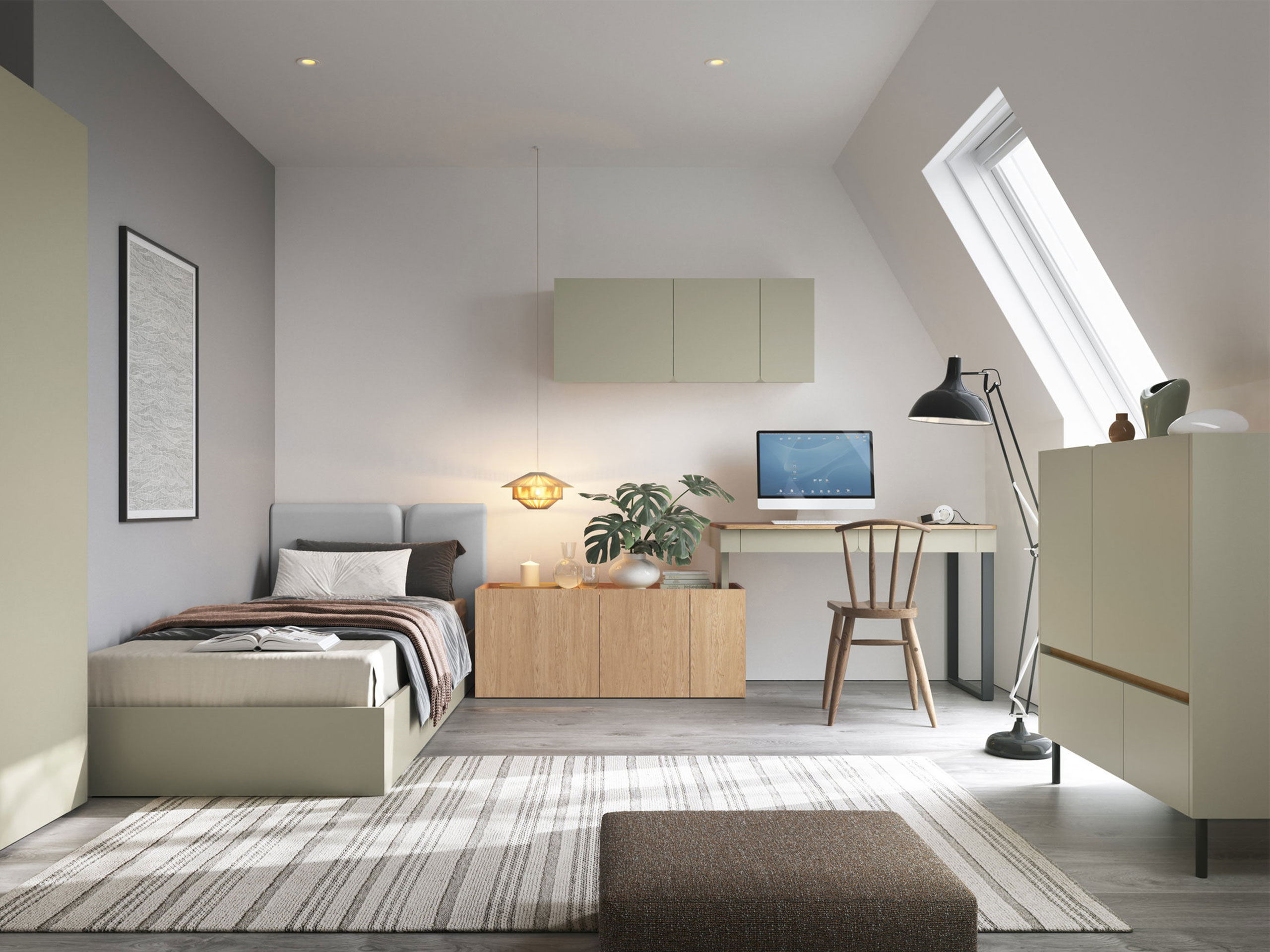 Set de mobilier Fiosono 115 (Eucalipt + Stejar)