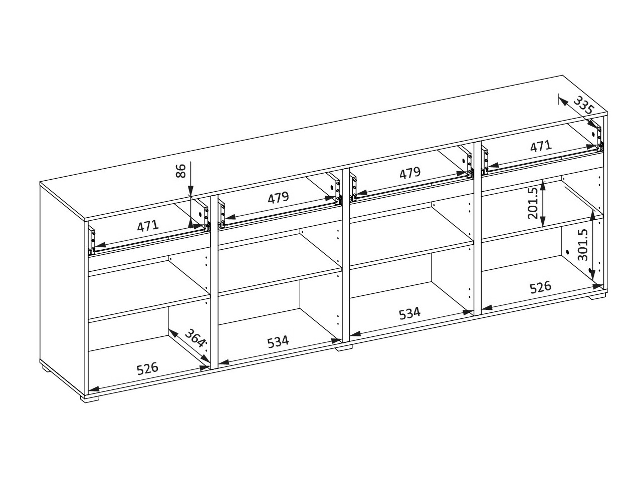 Comodă Alfere 100 (Stejar Wotan)