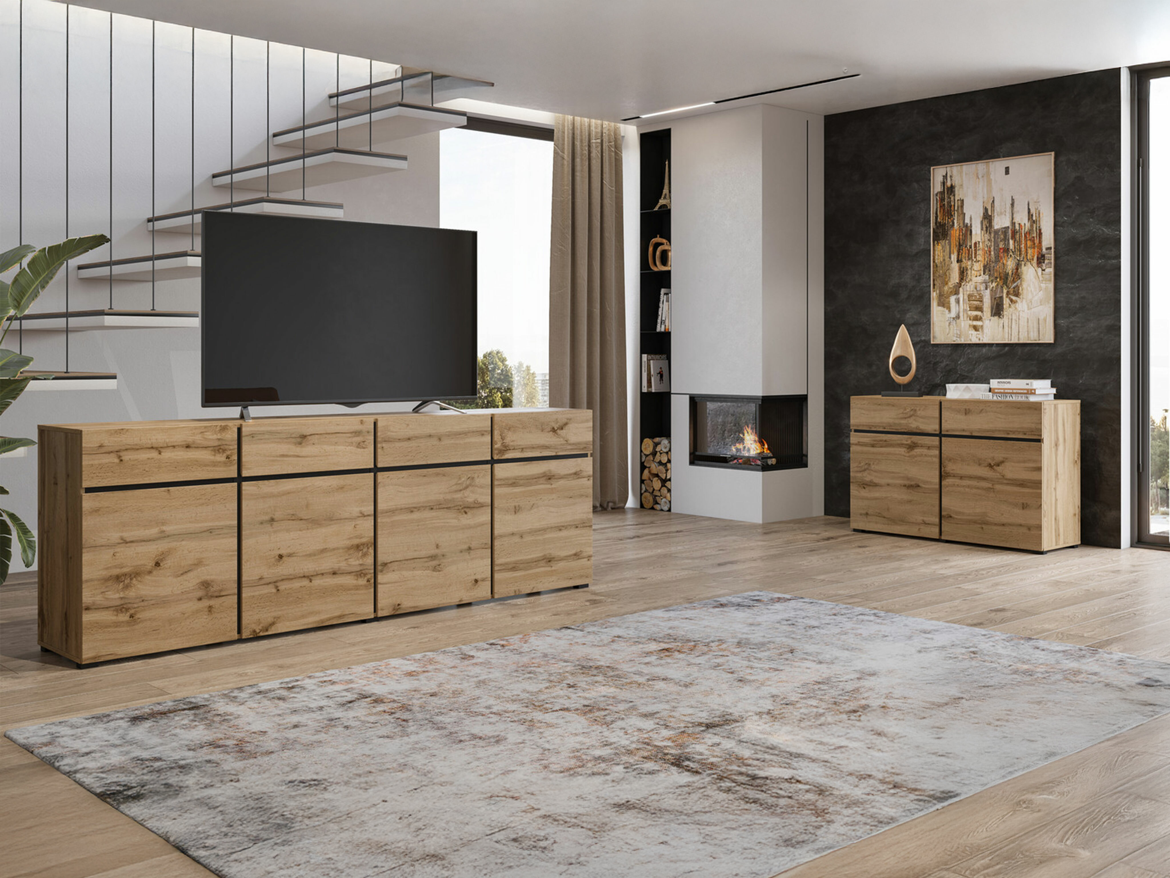 Comodă Alfere 100 (Stejar Wotan)