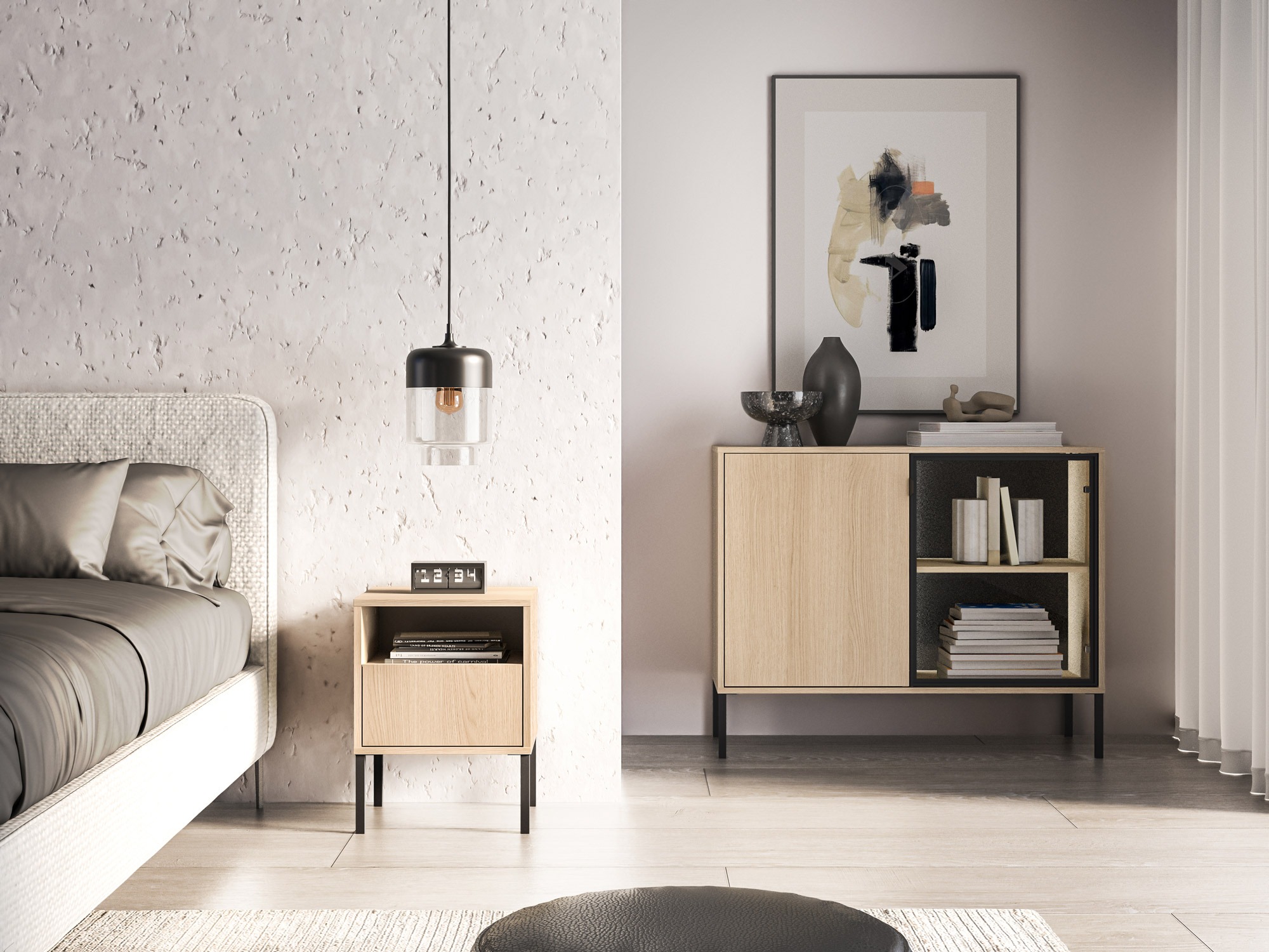 Noptieră Virsalo 104 (Stejar)