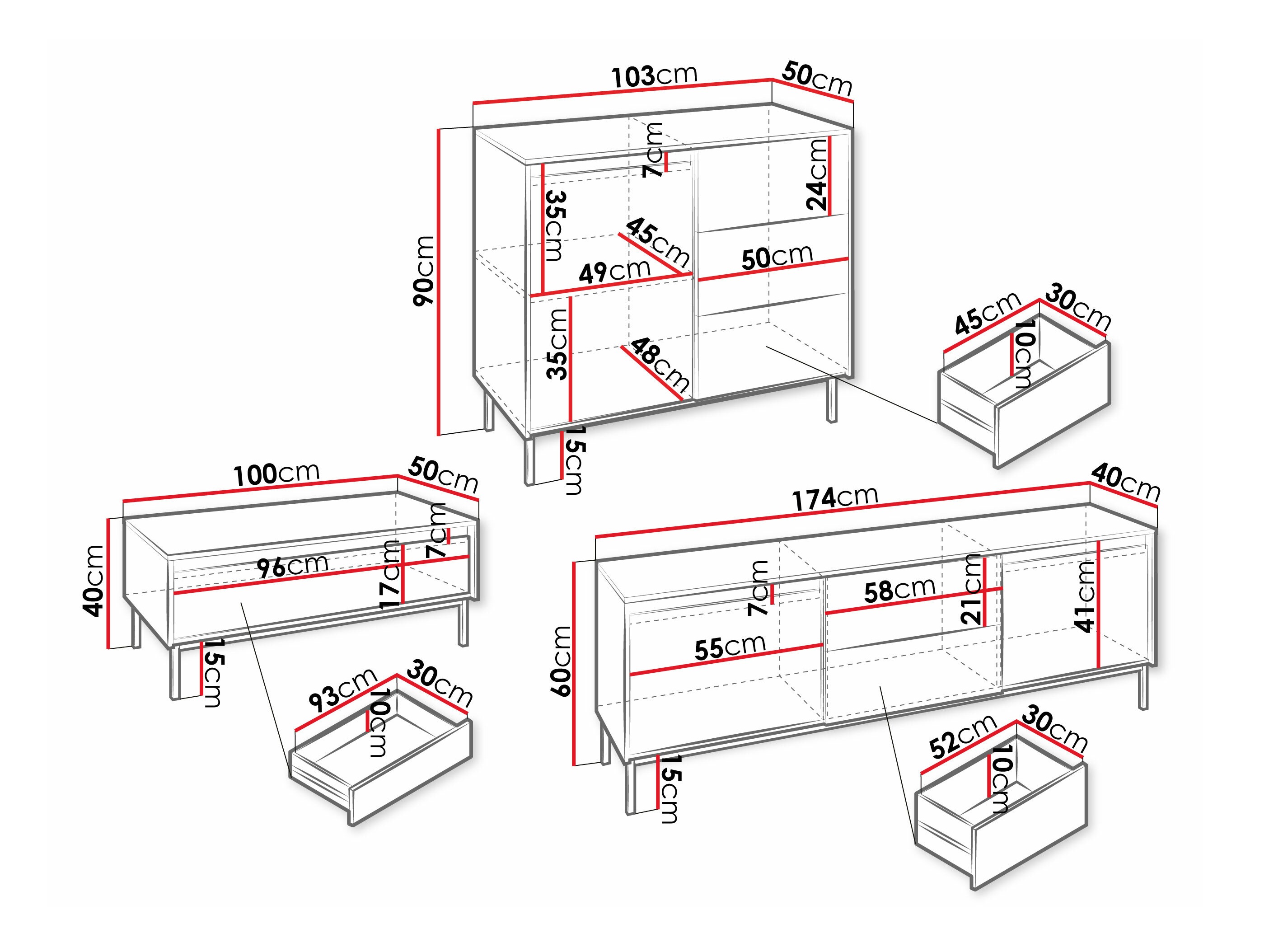Set de living Comfivo Delruva II (Negru)