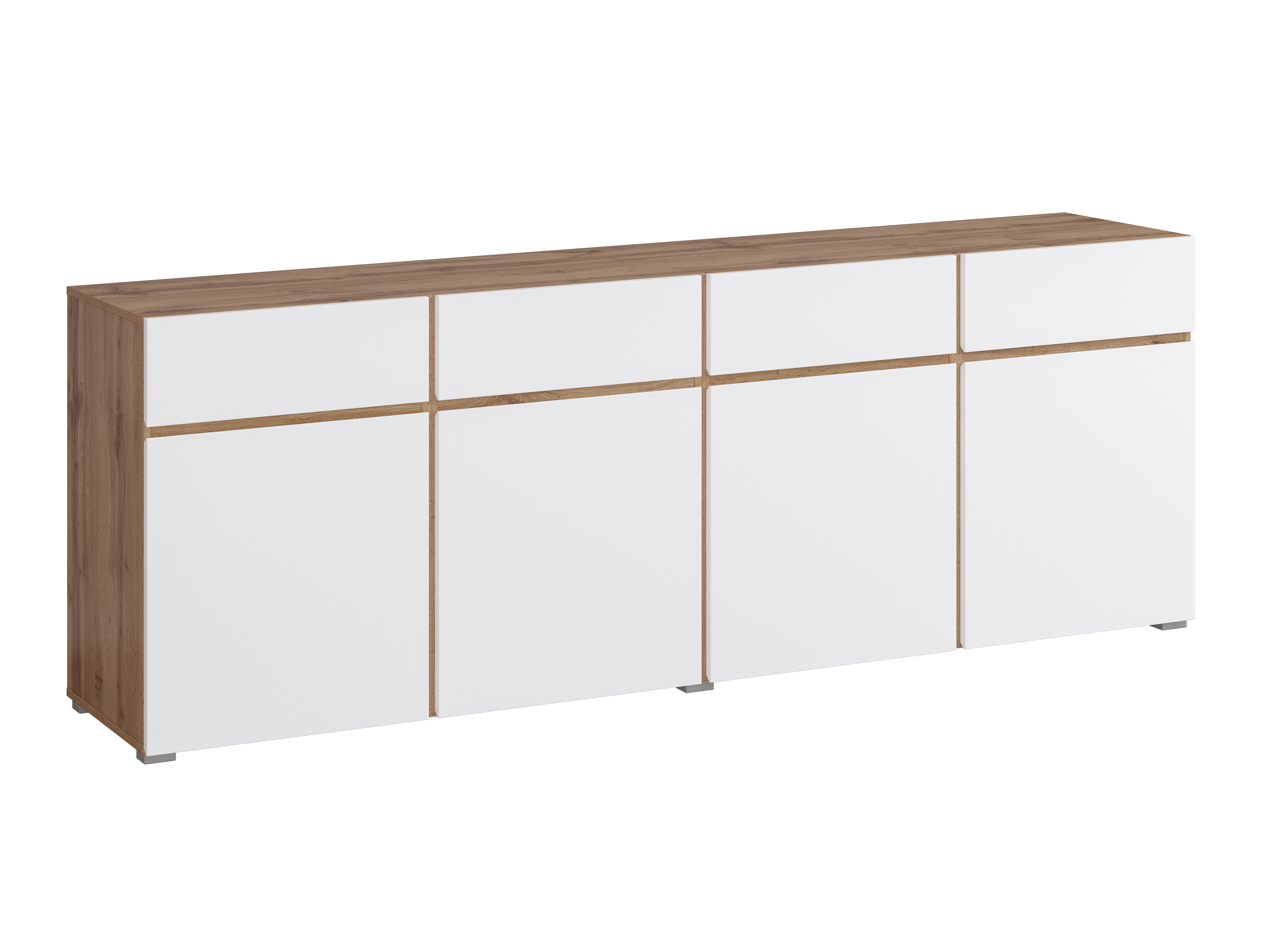 Comodă Alfere 100 (Stejar Wotan + Alb)