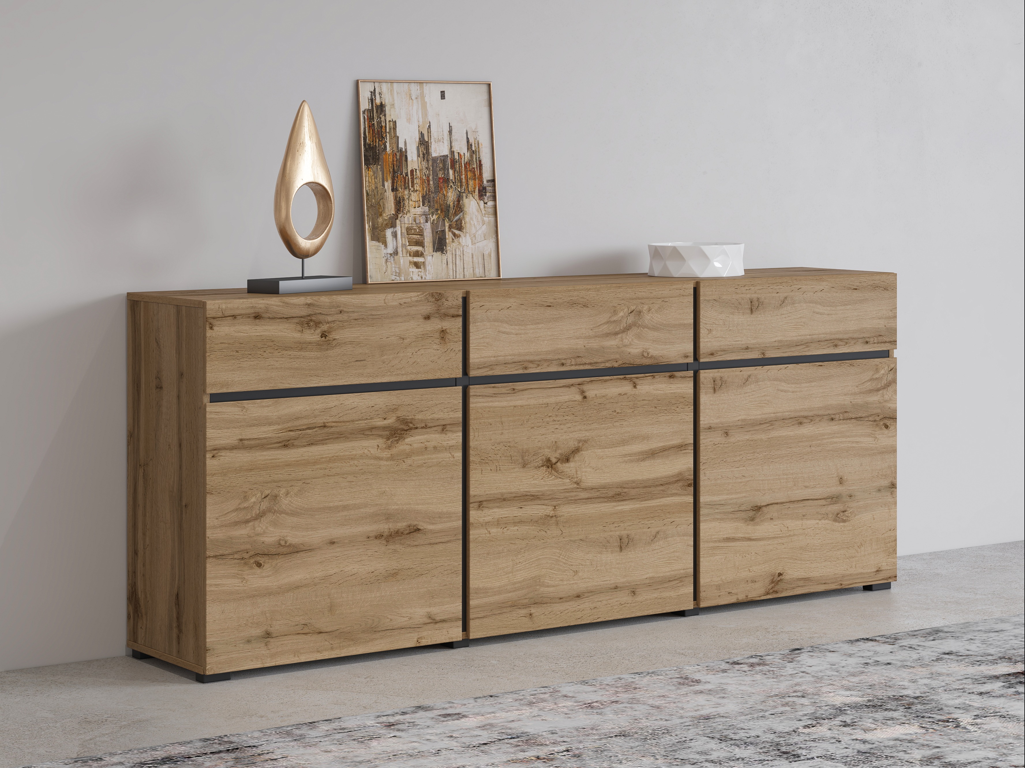 Comodă Alfere 103 (Stejar Wotan)