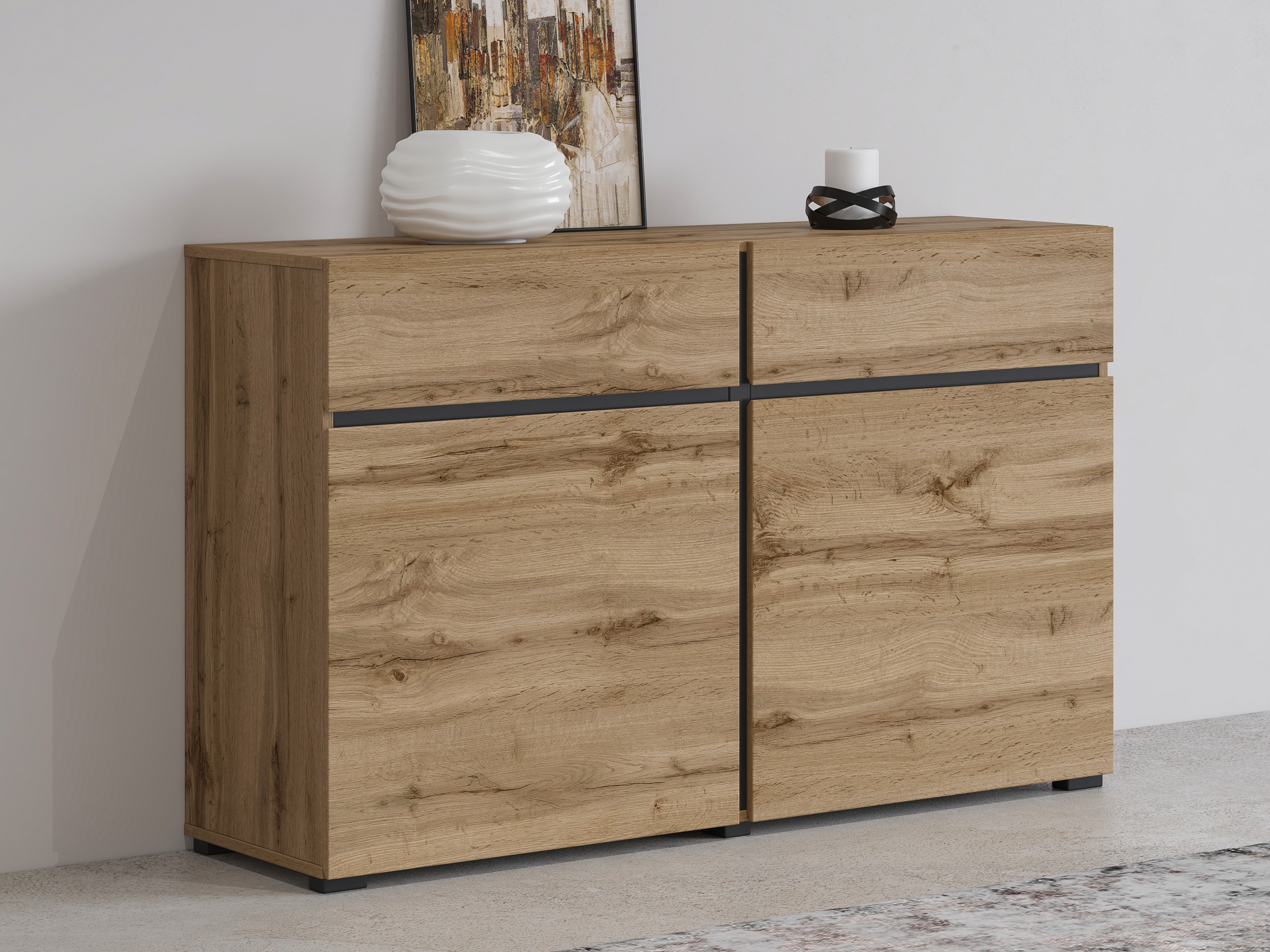 Comodă Alfere 104 (Stejar Wotan)