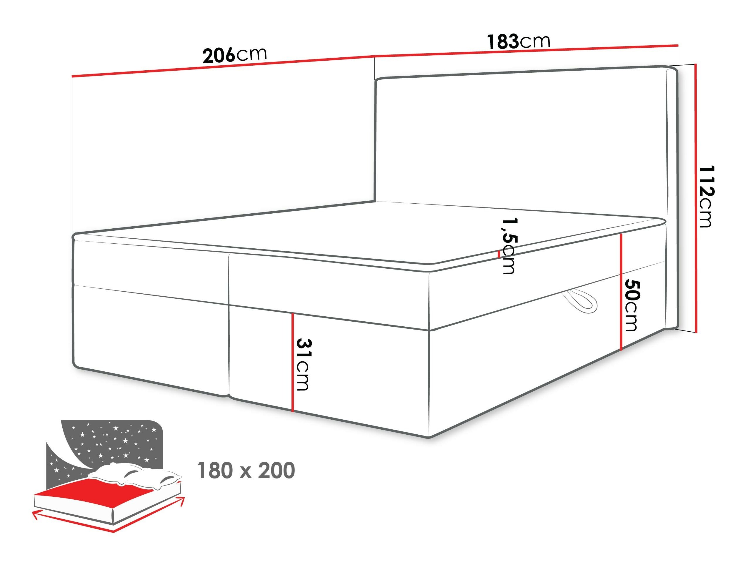 Pat boxspring Comfivo Arbitas (Ambience 02)