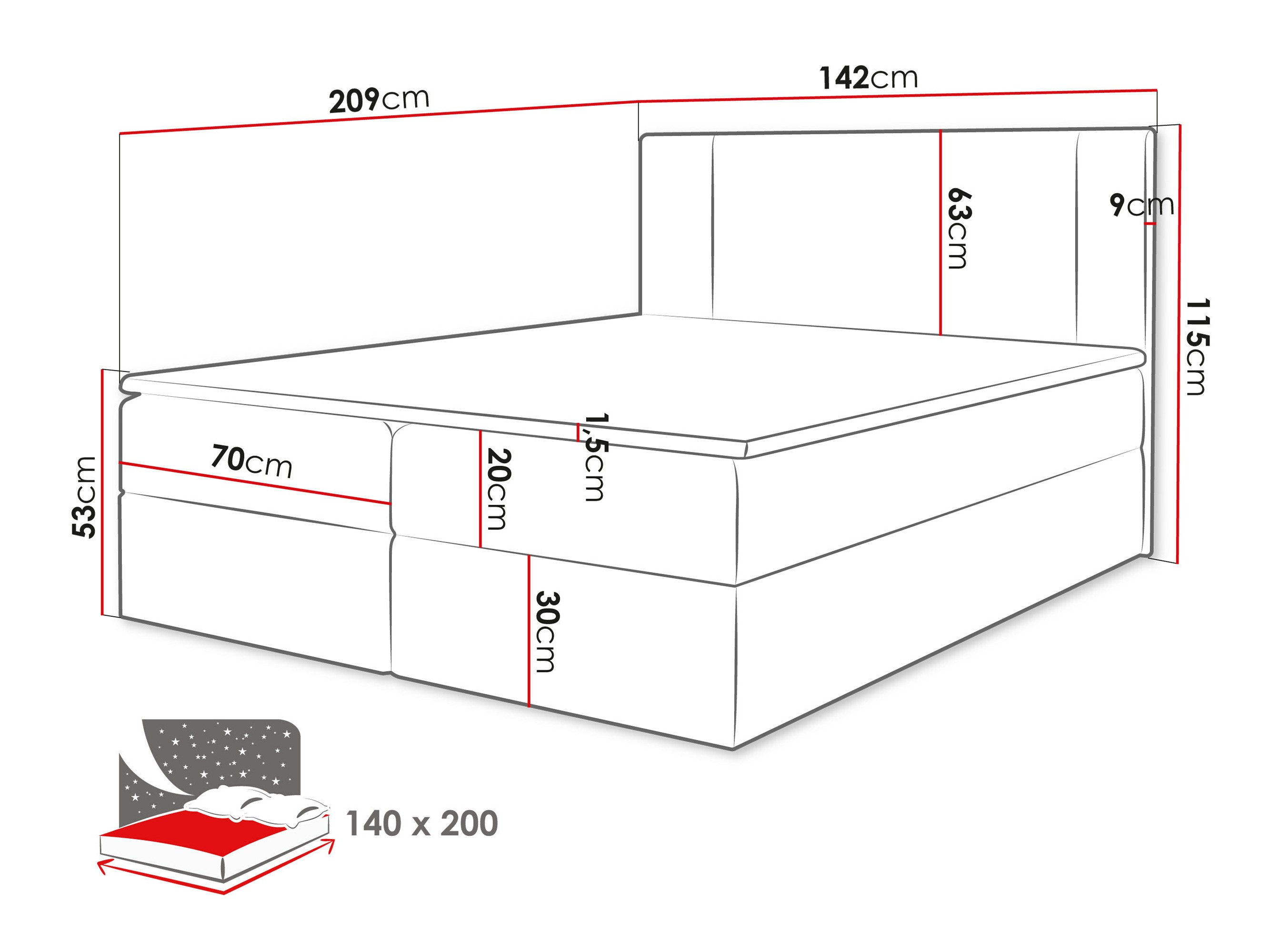 Pat boxspring Zanesville 101 (Manila 02)