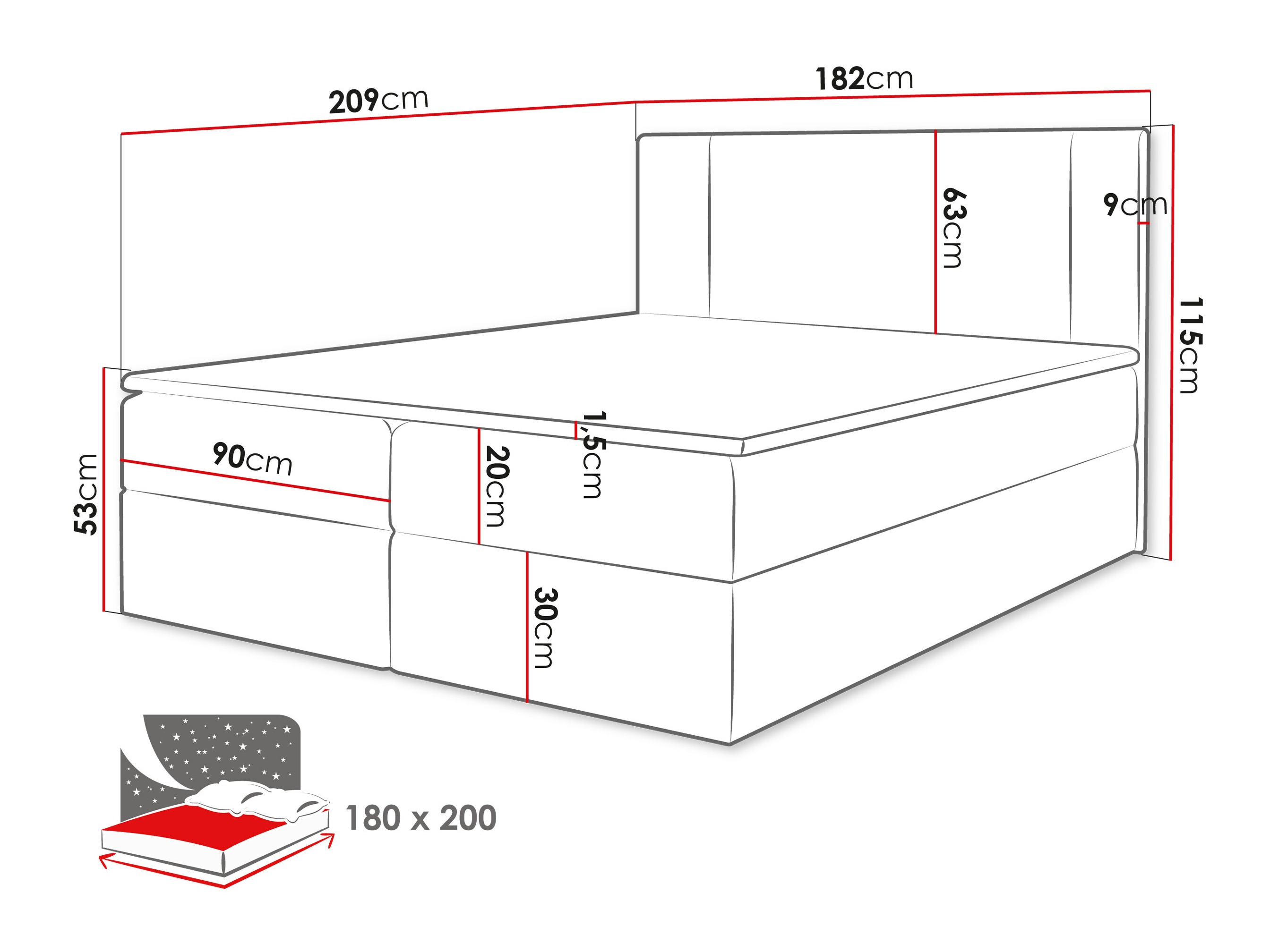 Pat boxspring Zanesville 101 (Manila 02)