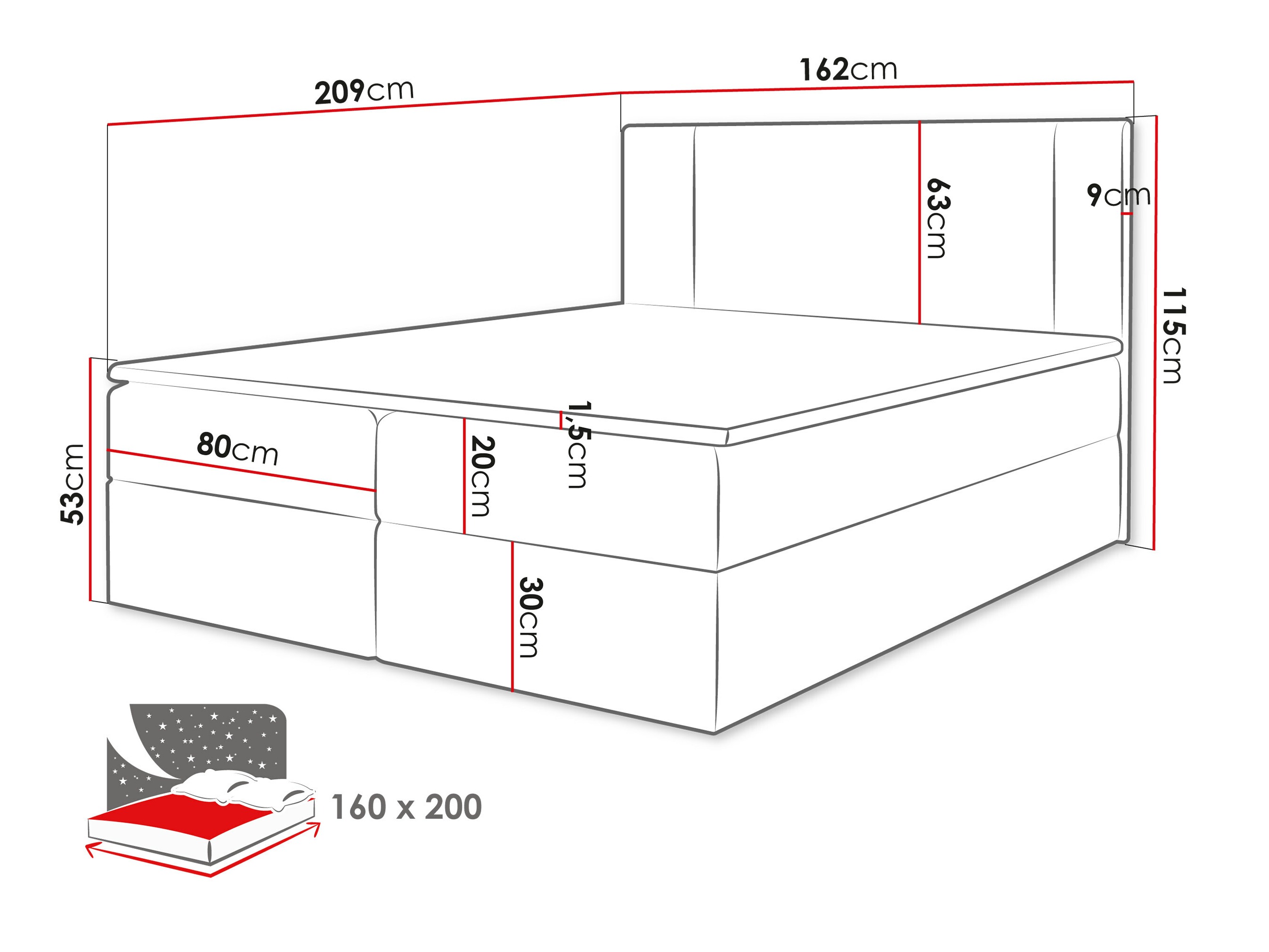 Pat boxspring Zanesville 101 (Manila 16)