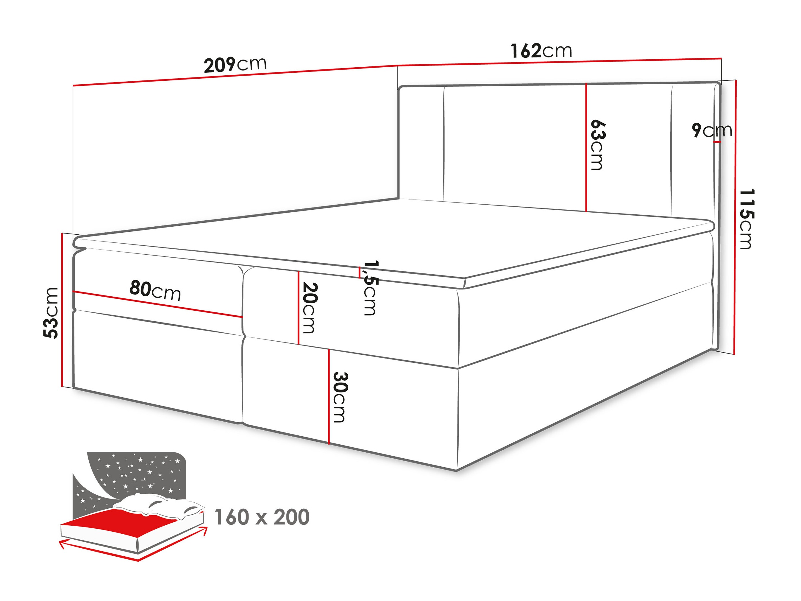 Pat boxspring Zanesville 101 (Manila 26)