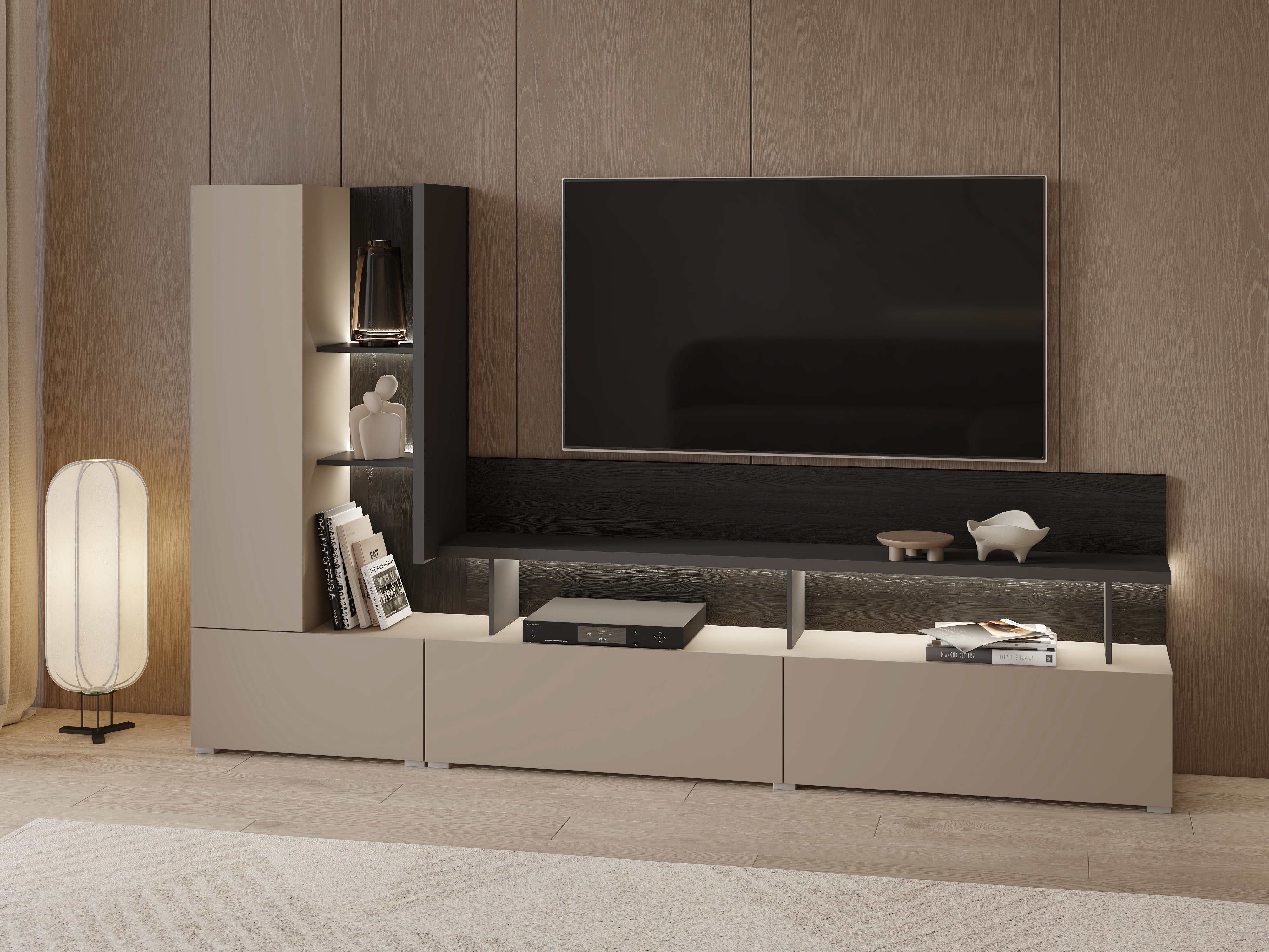 Set de living Virvele 101 (Congo + Antracit)