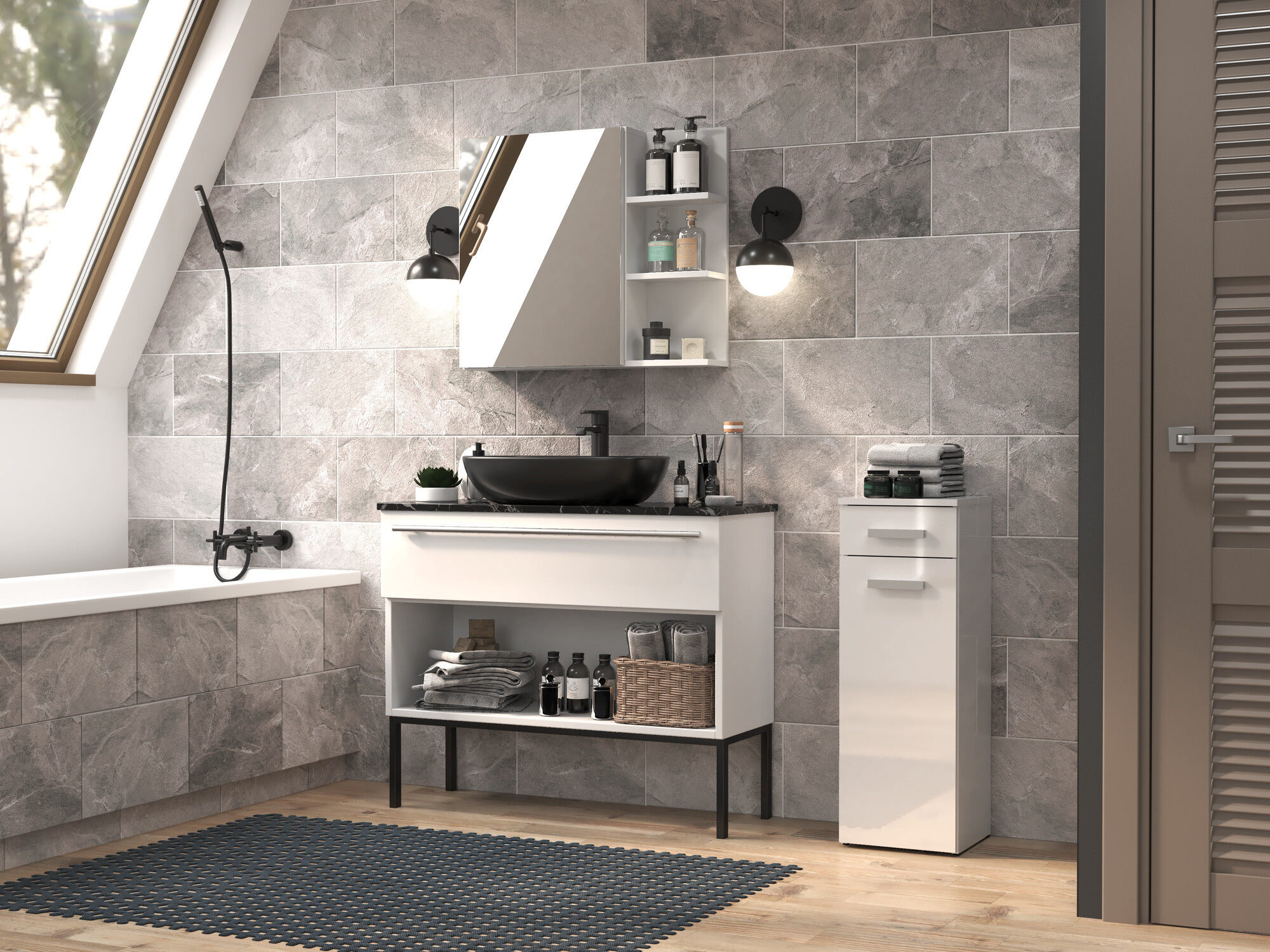 Cabinet de baie neancorat SR10768