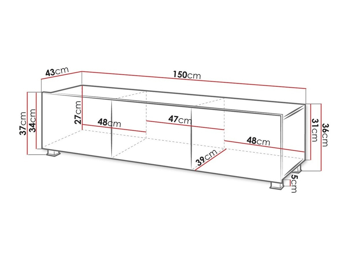 Comodă TV SR10805 cu ambalaj deteriorat