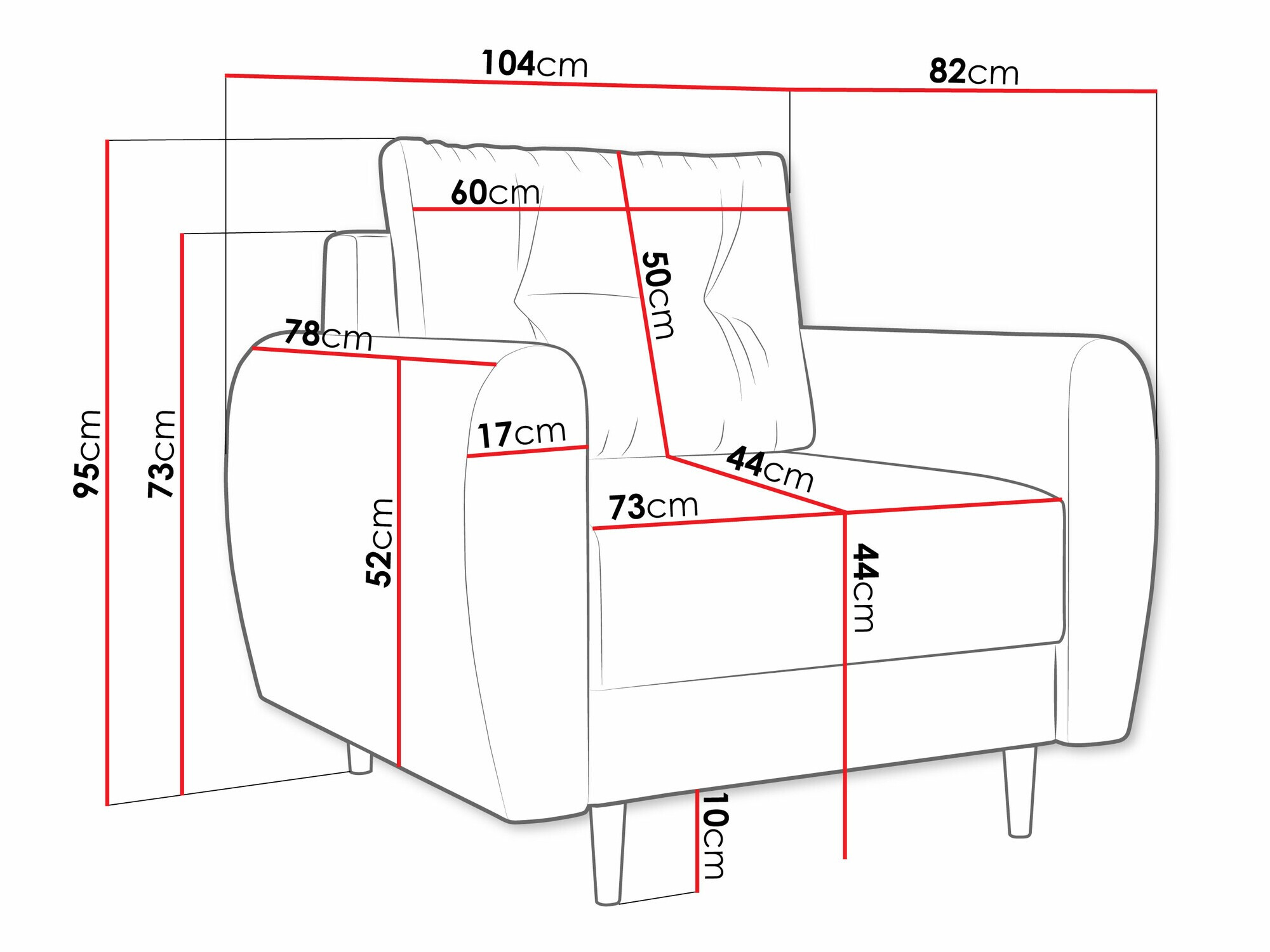 Fotoliu SR10821 cu ambalaj deteriorat