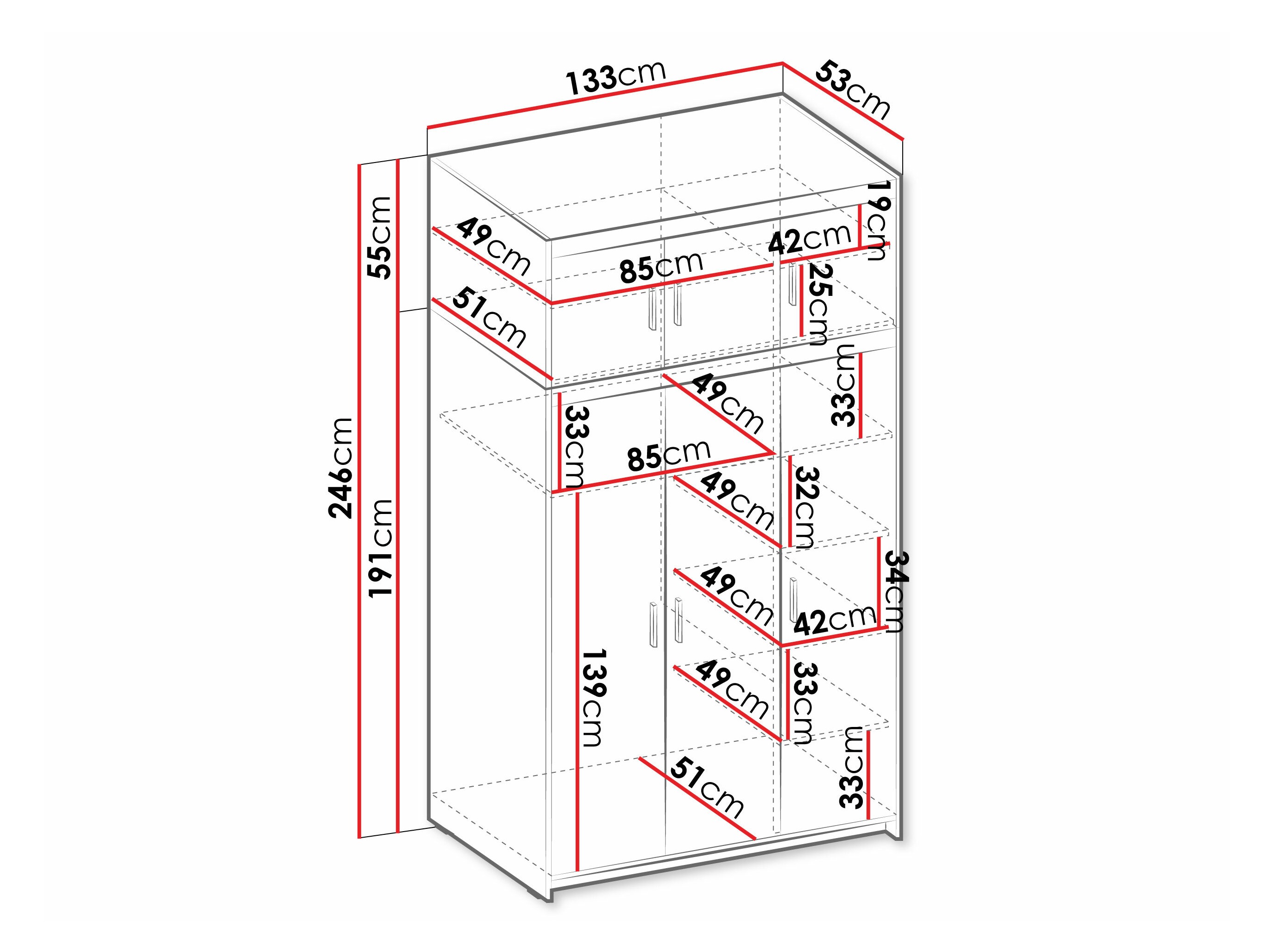 Dulap Novduni 104 (Alb)