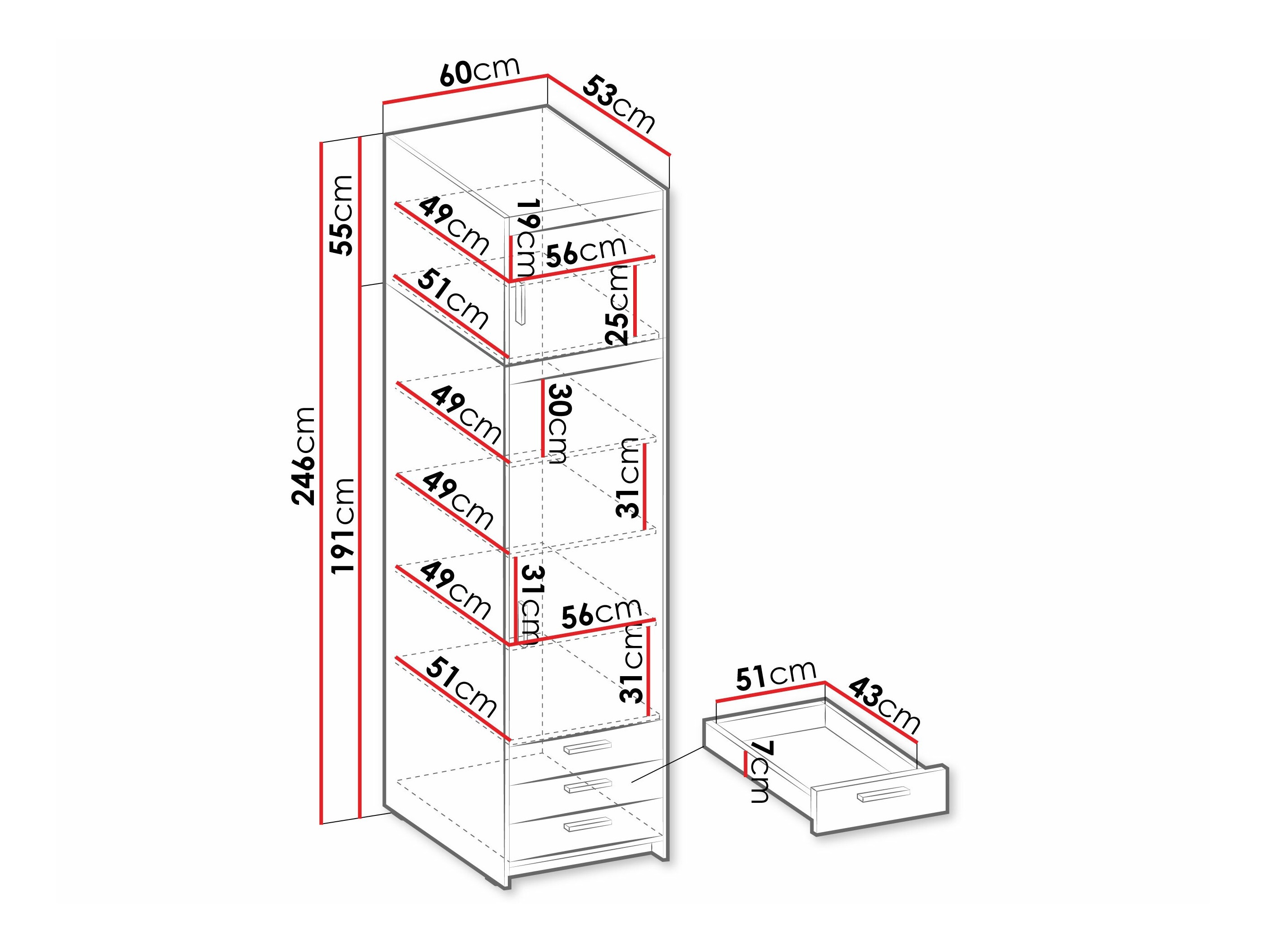 Raft Novduni 111 (Stejar Sonoma)