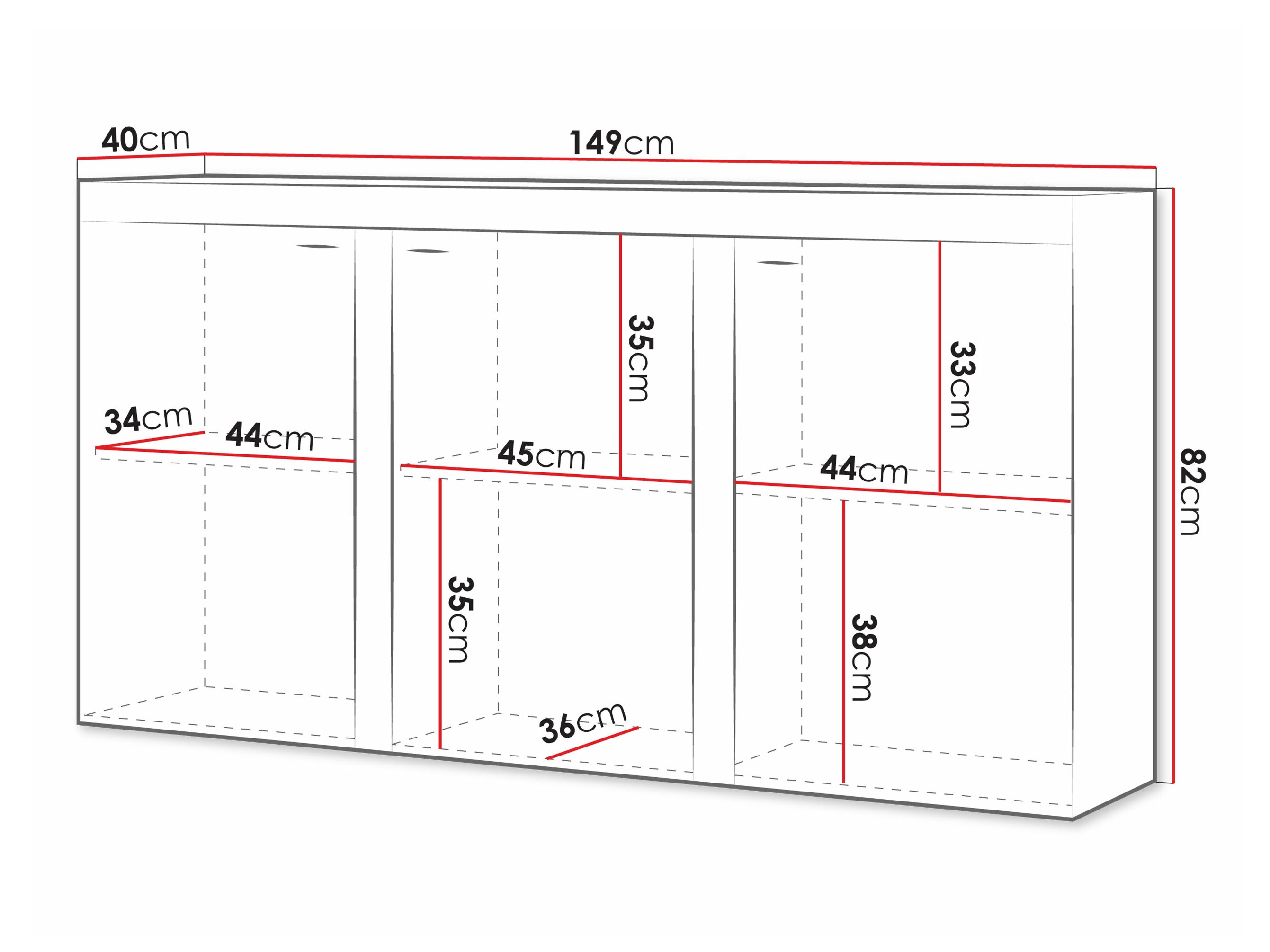 Bufet Univio I (Alb + Beton)