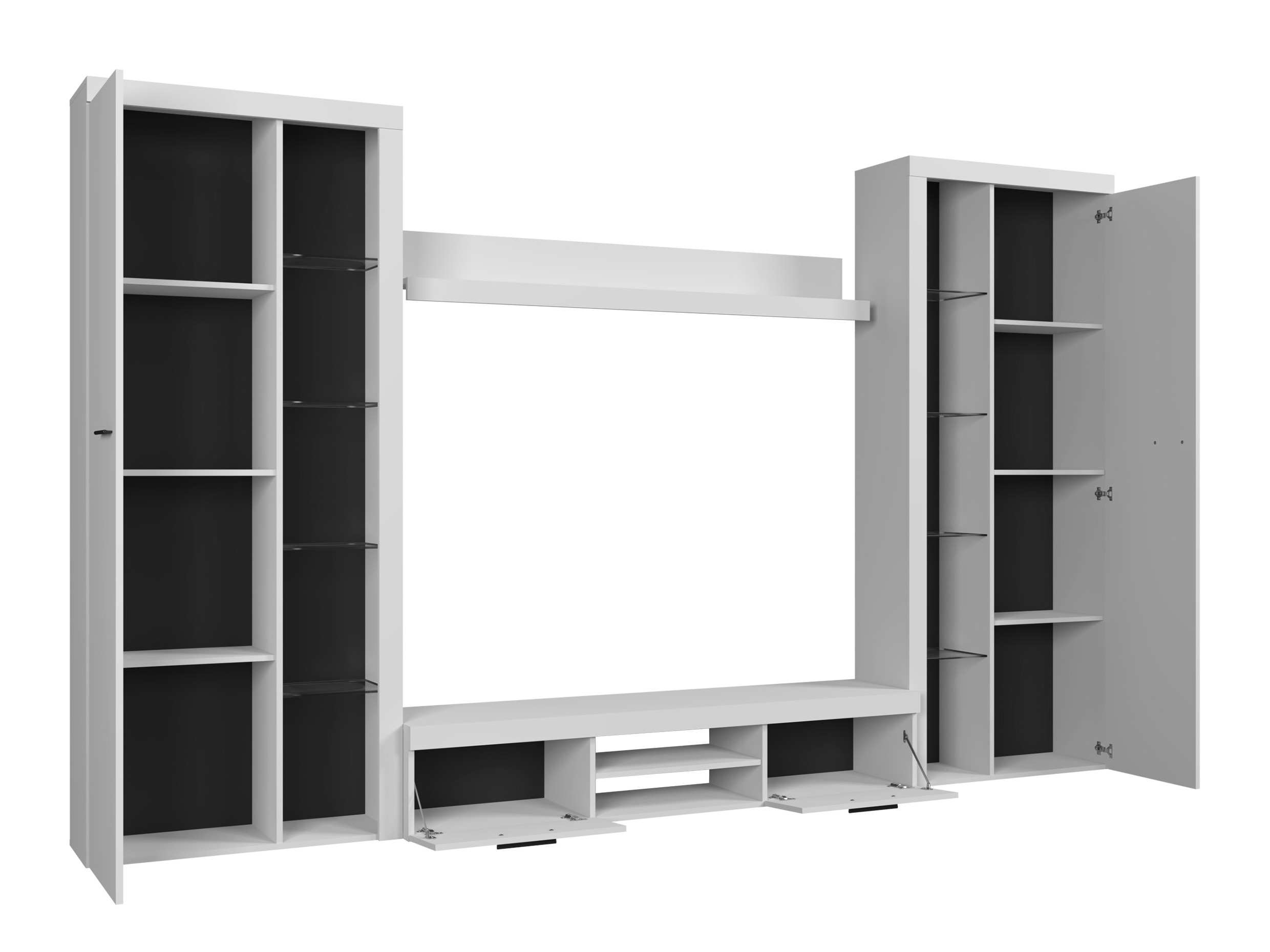 Set de living Univio II (Alb)