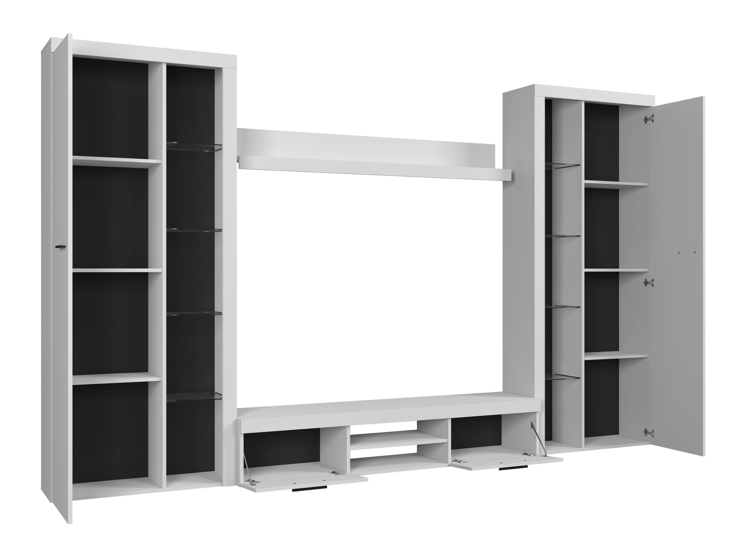 Set de living Univio II (Alb)