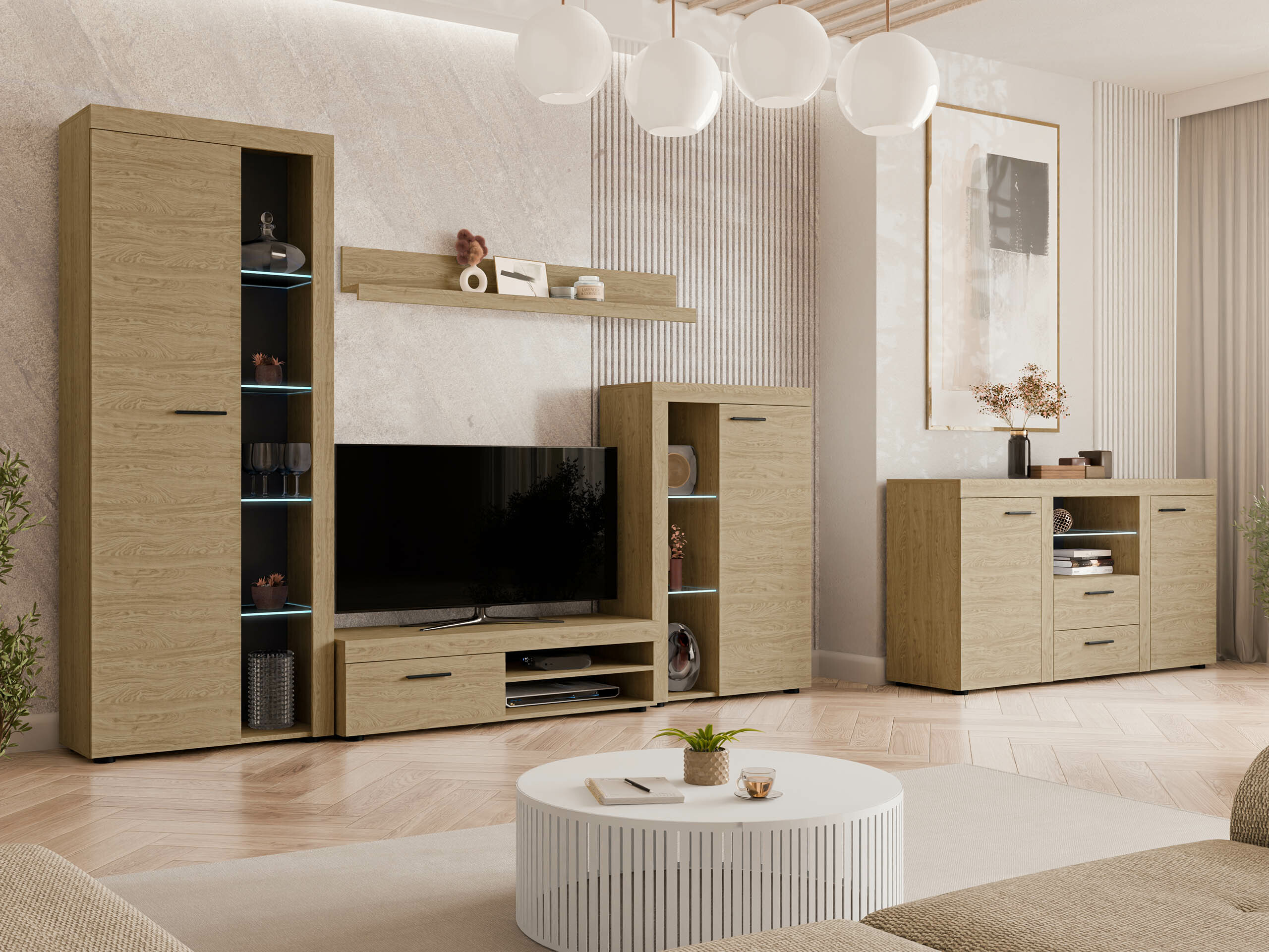 Set de living Univio (Stejar)