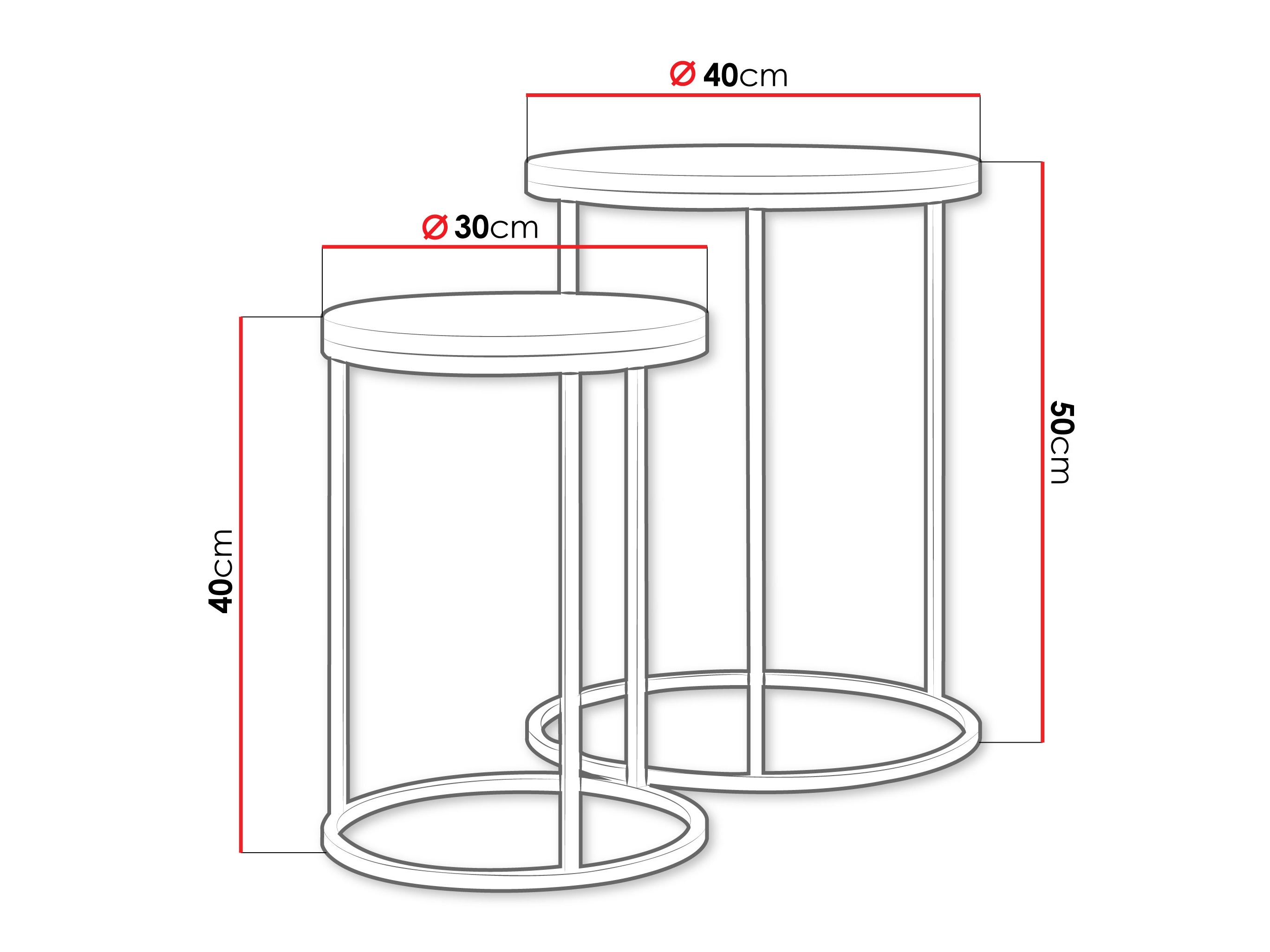 Set mese laterale Iter (Bej)